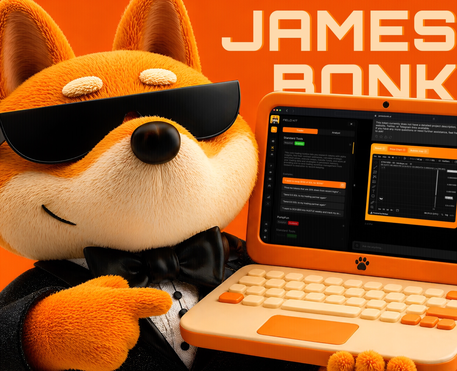 James Bonk | Solana-native AI-агент для DEFI на Dprofile