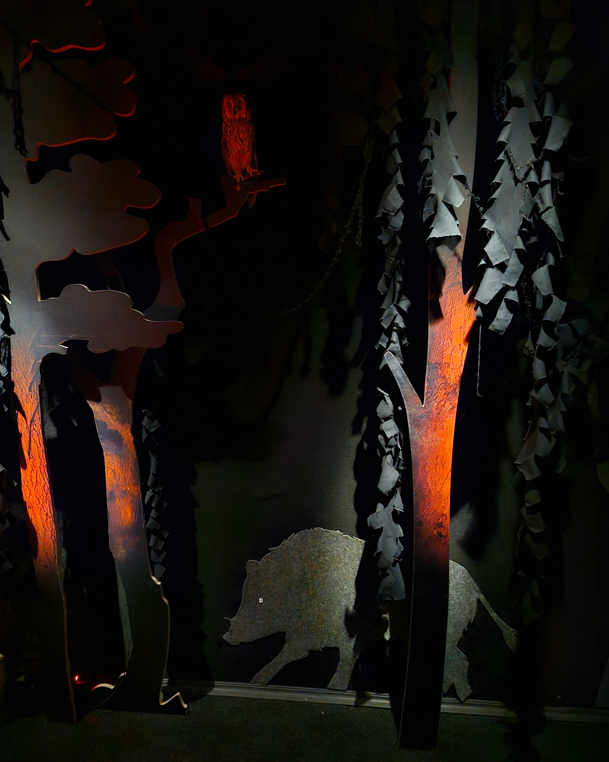 Зал «Тёмный лес» в музее природы в заповеднике — Изображение №3 — Иллюстрация на Dprofile