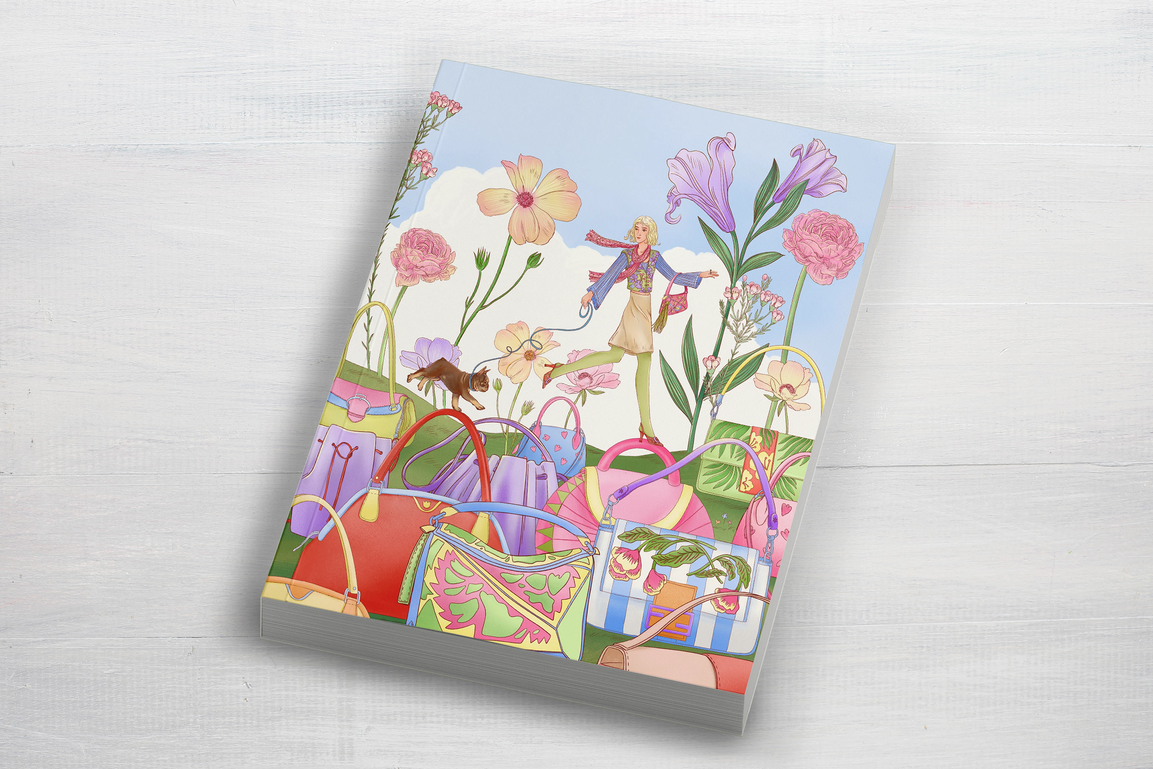 Коммерческая иллюстрация для бренда сумок| editorial art — Изображение №4 — Брендинг, Иллюстрация на Dprofile