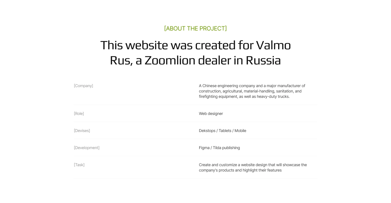 Zoomlion веб-дизайн, автомобили — Изображение №2 — Интерфейсы на Dprofile