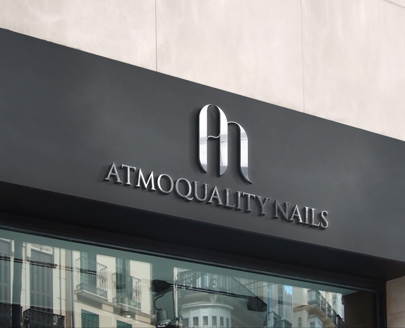 Atmoquality Nails - фирменный стиль для студии маникюра — Брендинг на Dprofile