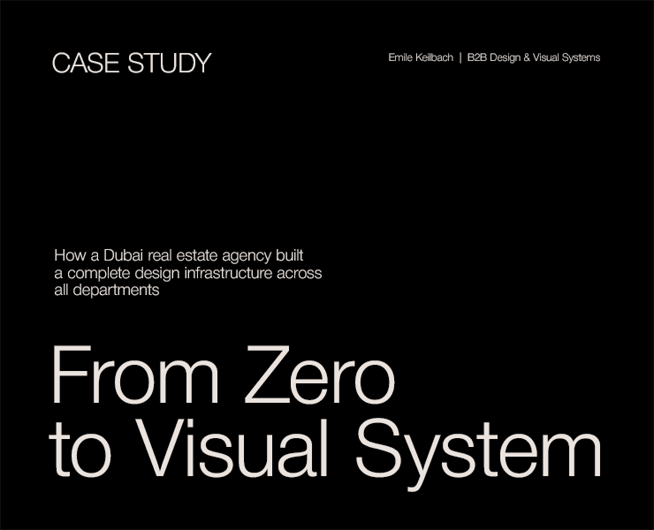 Dubai RE Agency — Full Visual System на Dprofile