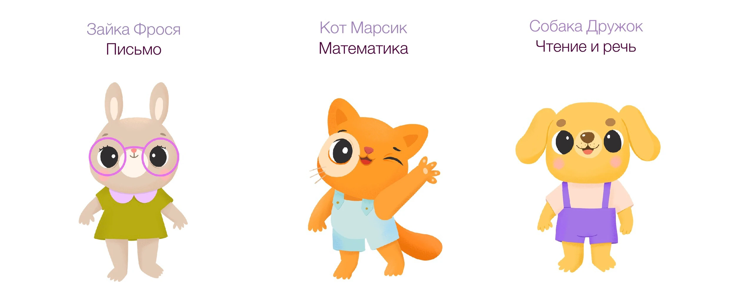 Персонажи для детской образовательной платформы/приложения — Изображение №3 — Иллюстрация на Dprofile