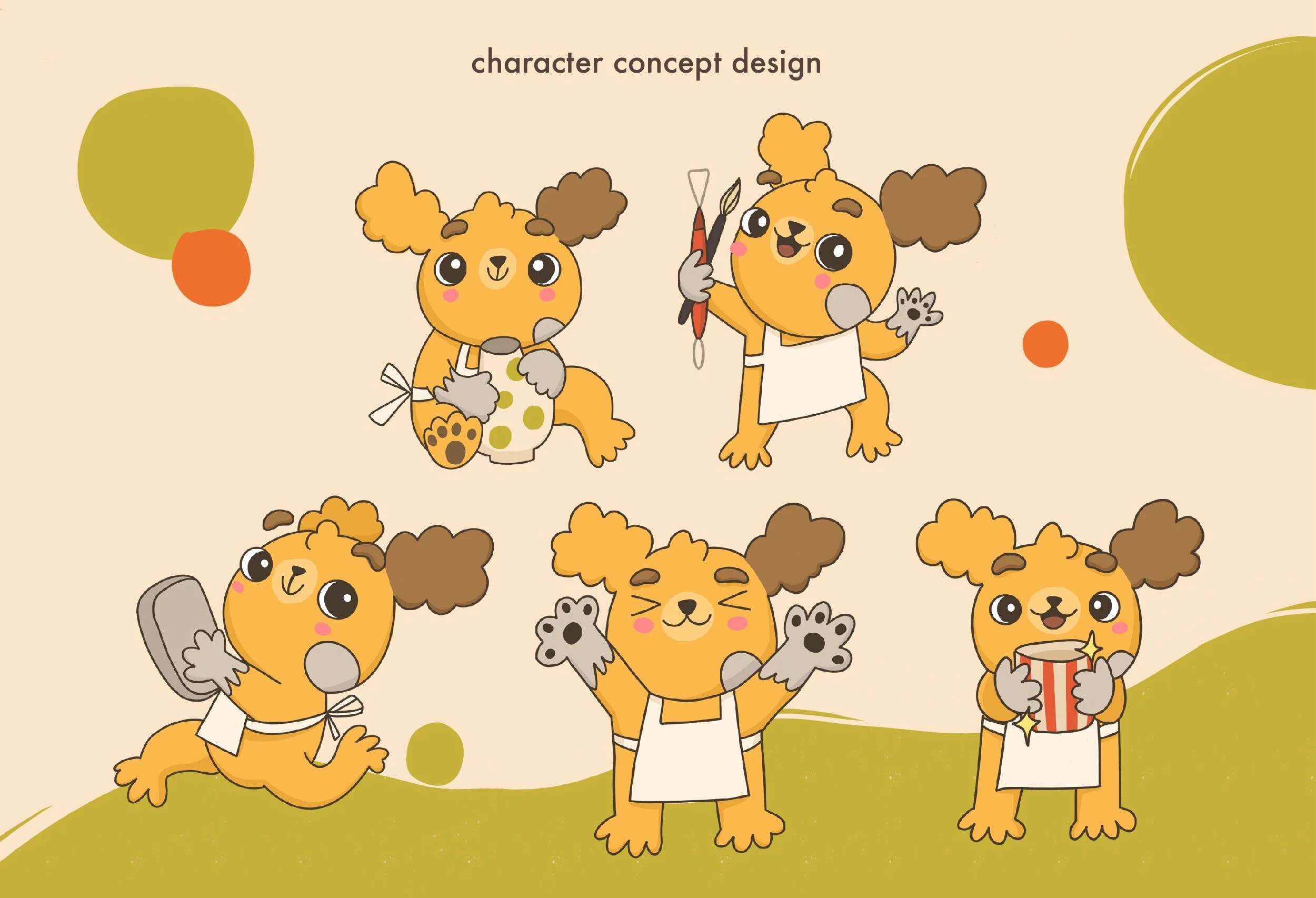 Маскот для гончарной мастерской — Изображение №3 — Брендинг, Иллюстрация на Dprofile