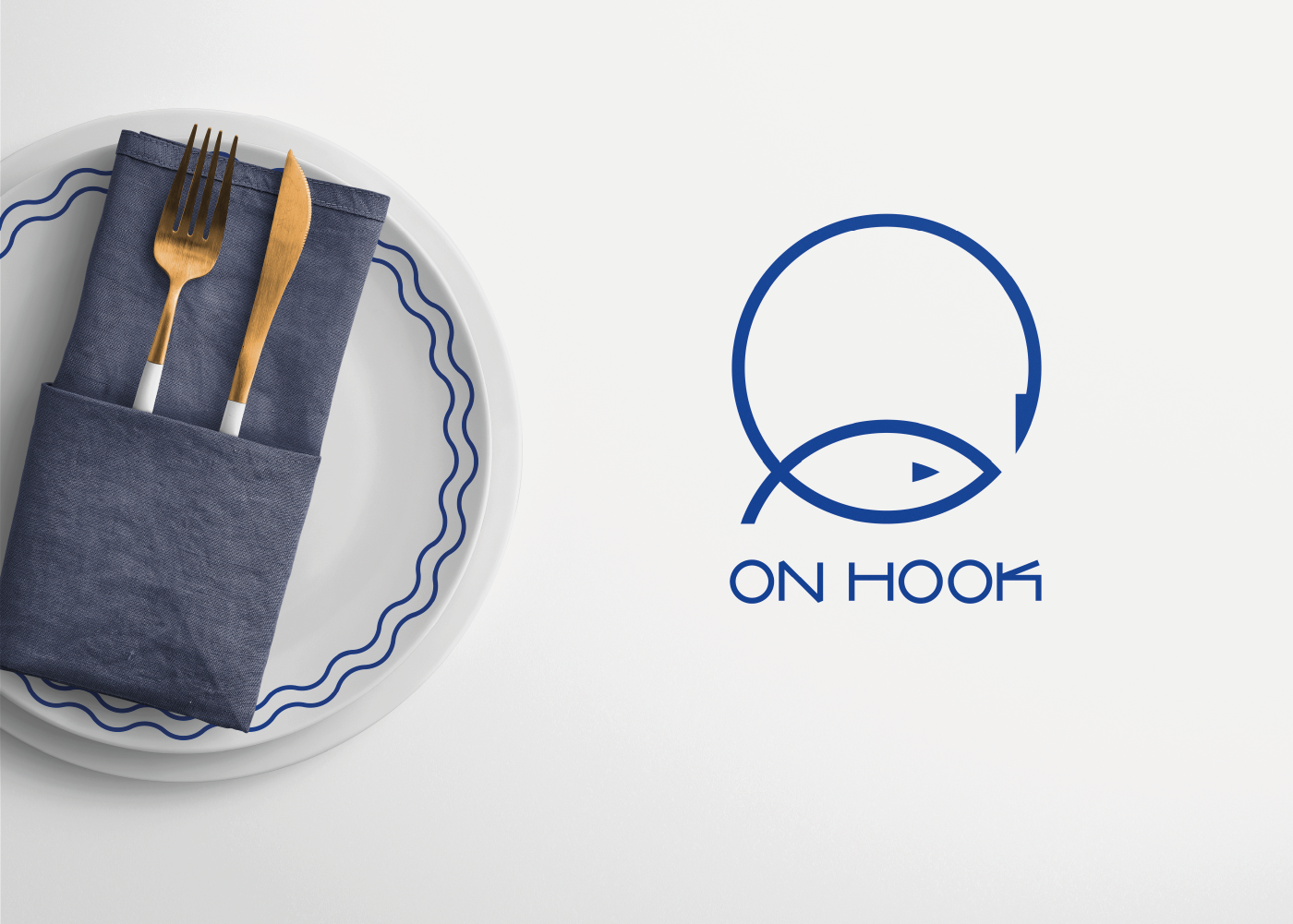Фирменный стиль для рыбного ресторана "ON HOOK" — Изображение №1 — Брендинг, Графика на Dprofile