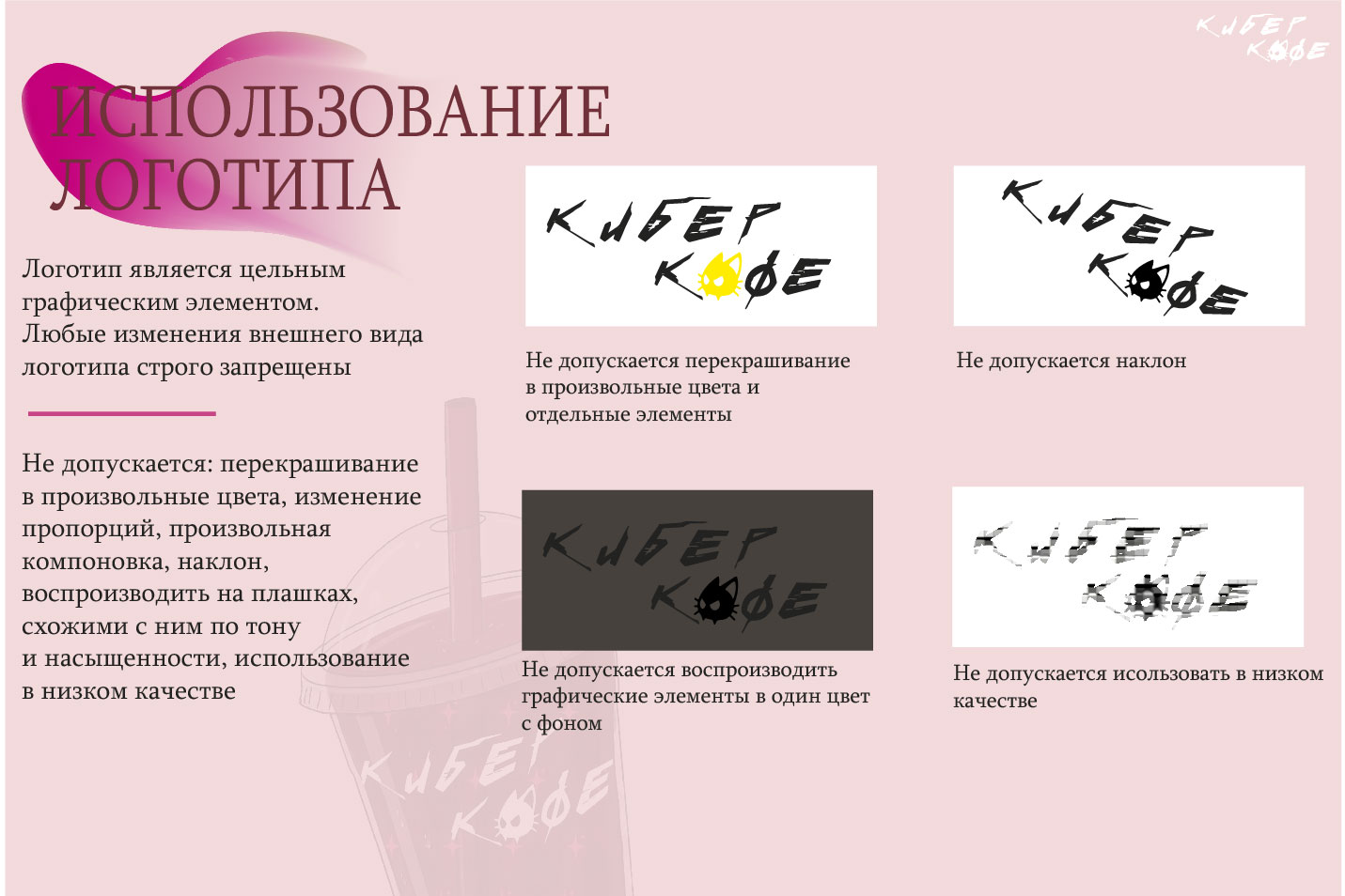ФИРМЕННЫЙ СТИЛЬ КИБЕР КОФЕ — Изображение №8 — Брендинг на Dprofile