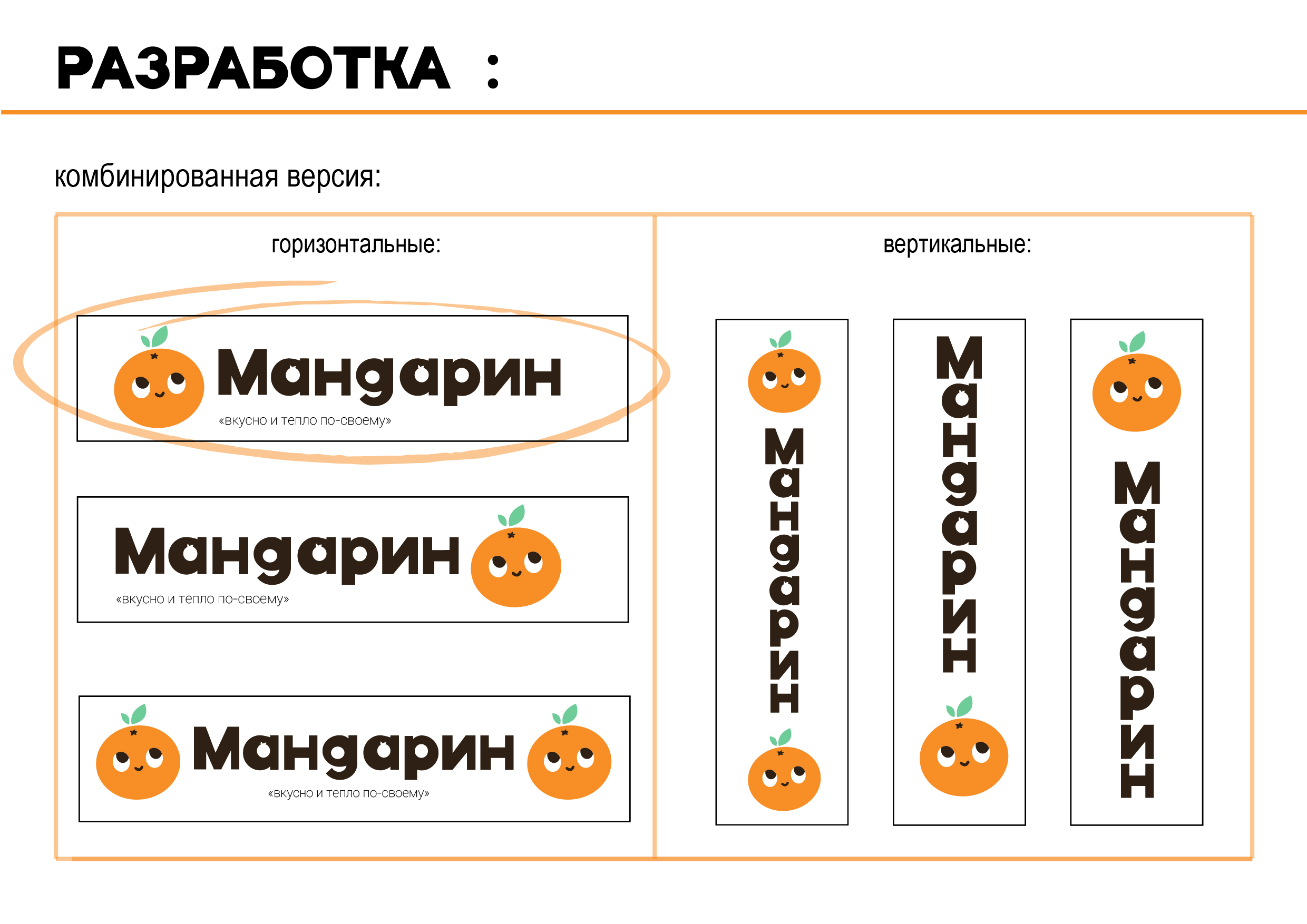 Разработка фирменного стиля детское кафе «Мандарин» — Изображение №39 — Брендинг, Графика на Dprofile