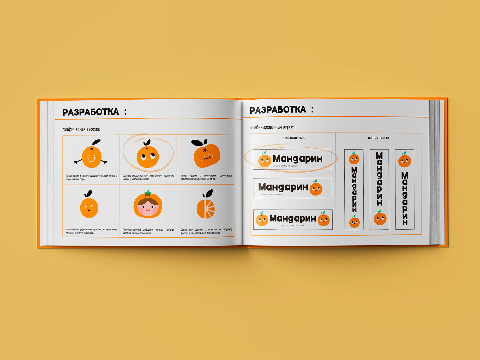 Разработка фирменного стиля детское кафе «Мандарин» — Изображение №68 — Брендинг, Графика на Dprofile