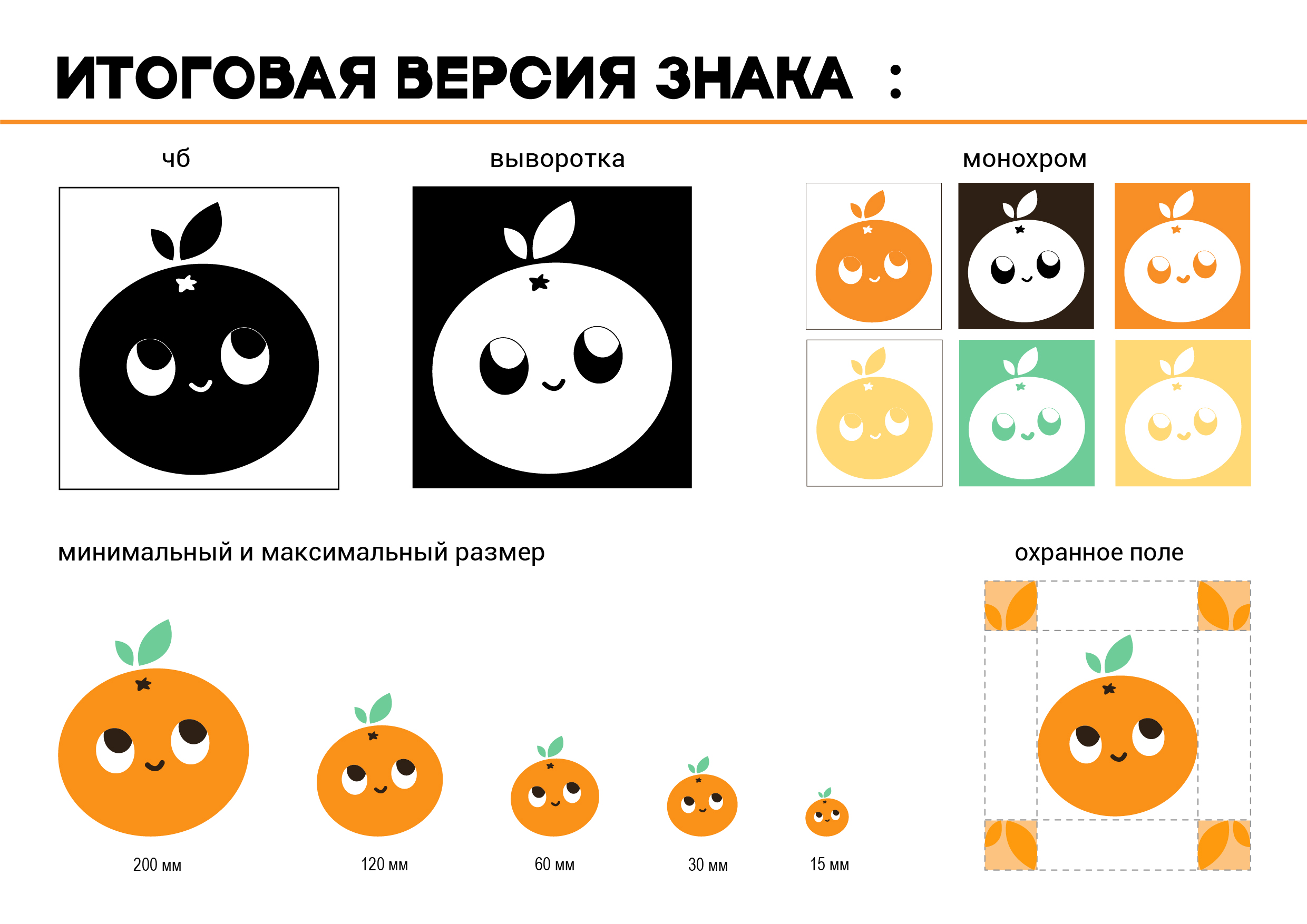 Разработка фирменного стиля детское кафе «Мандарин» — Изображение №41 — Брендинг, Графика на Dprofile