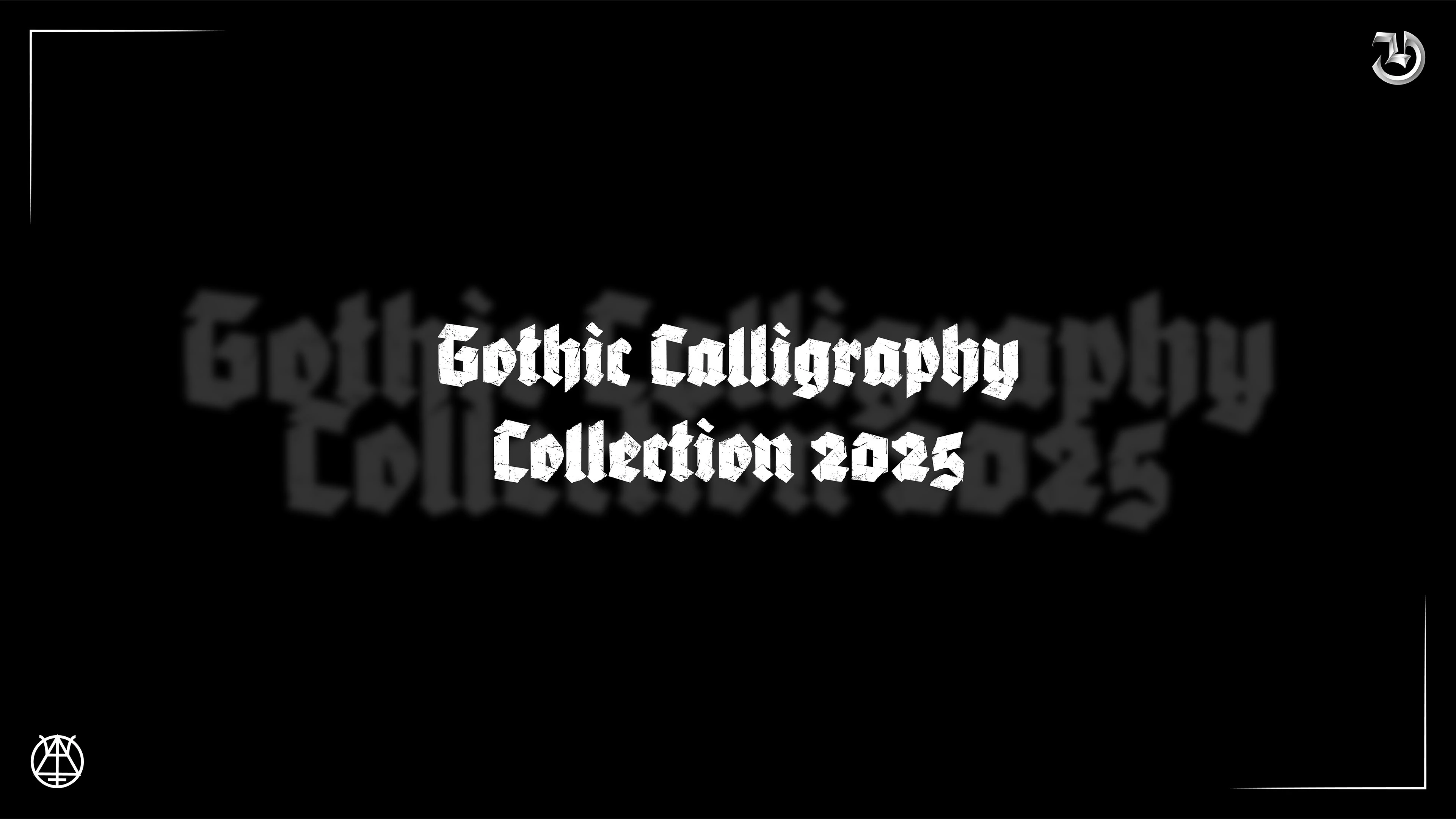 Gothic Calligraphy Collection part 10 — Изображение №1 — Брендинг, Графика на Dprofile