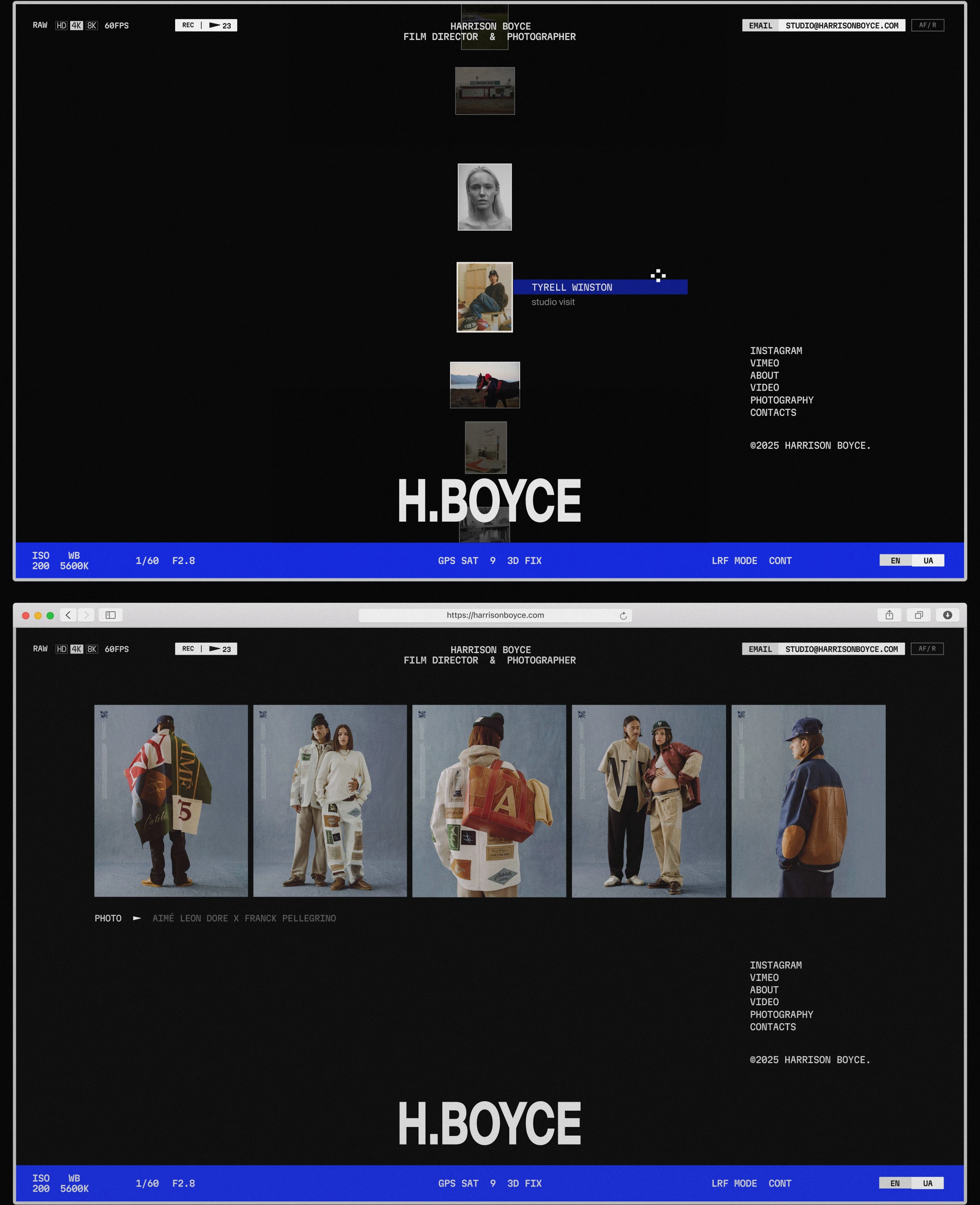 Harrison Boyce portfolio website [ redesign concept ] — Изображение №8 — Интерфейсы на Dprofile