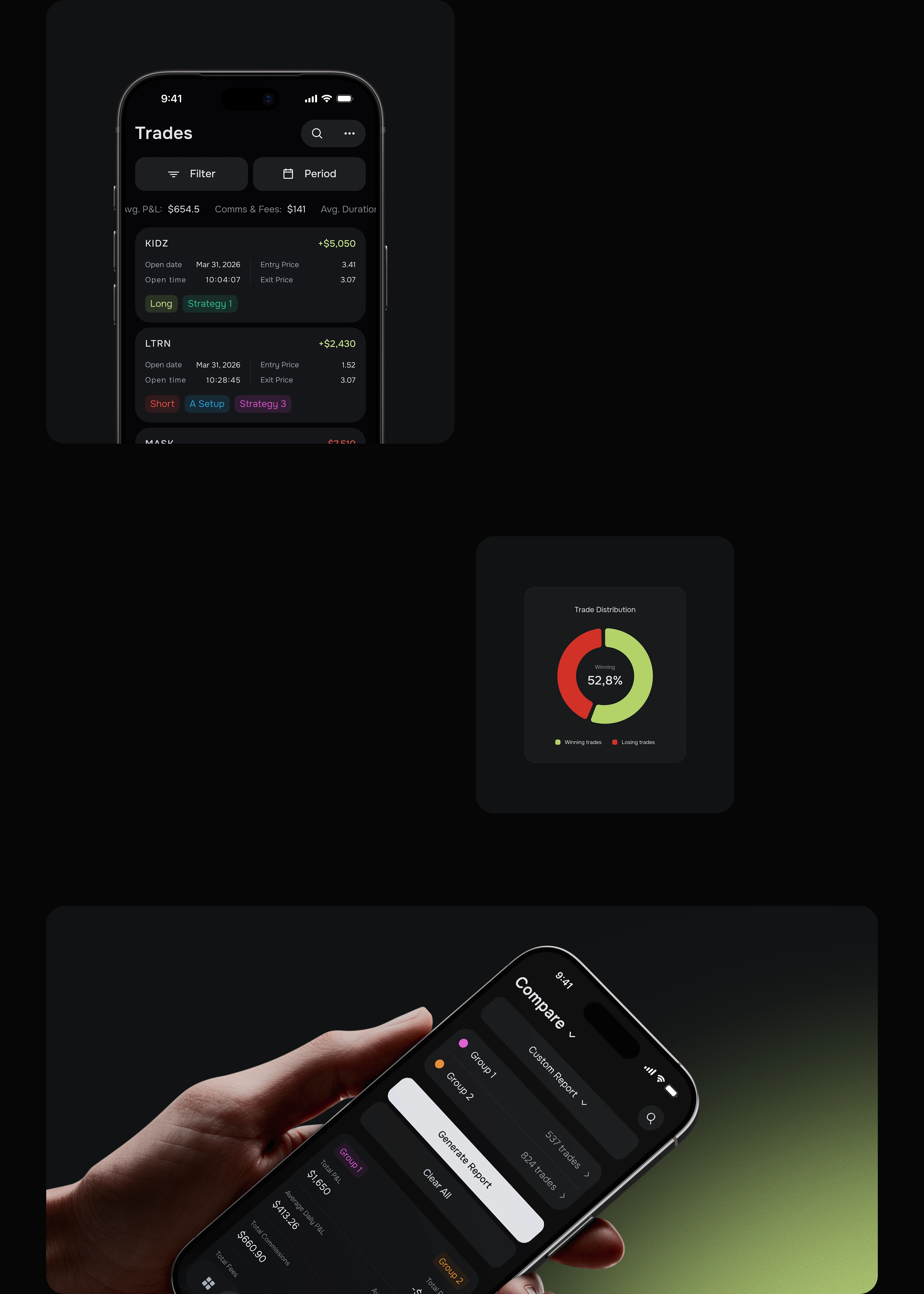Datrade – Trading Journal · Fintech UX/UI Design — Изображение №9 — Интерфейсы на Dprofile