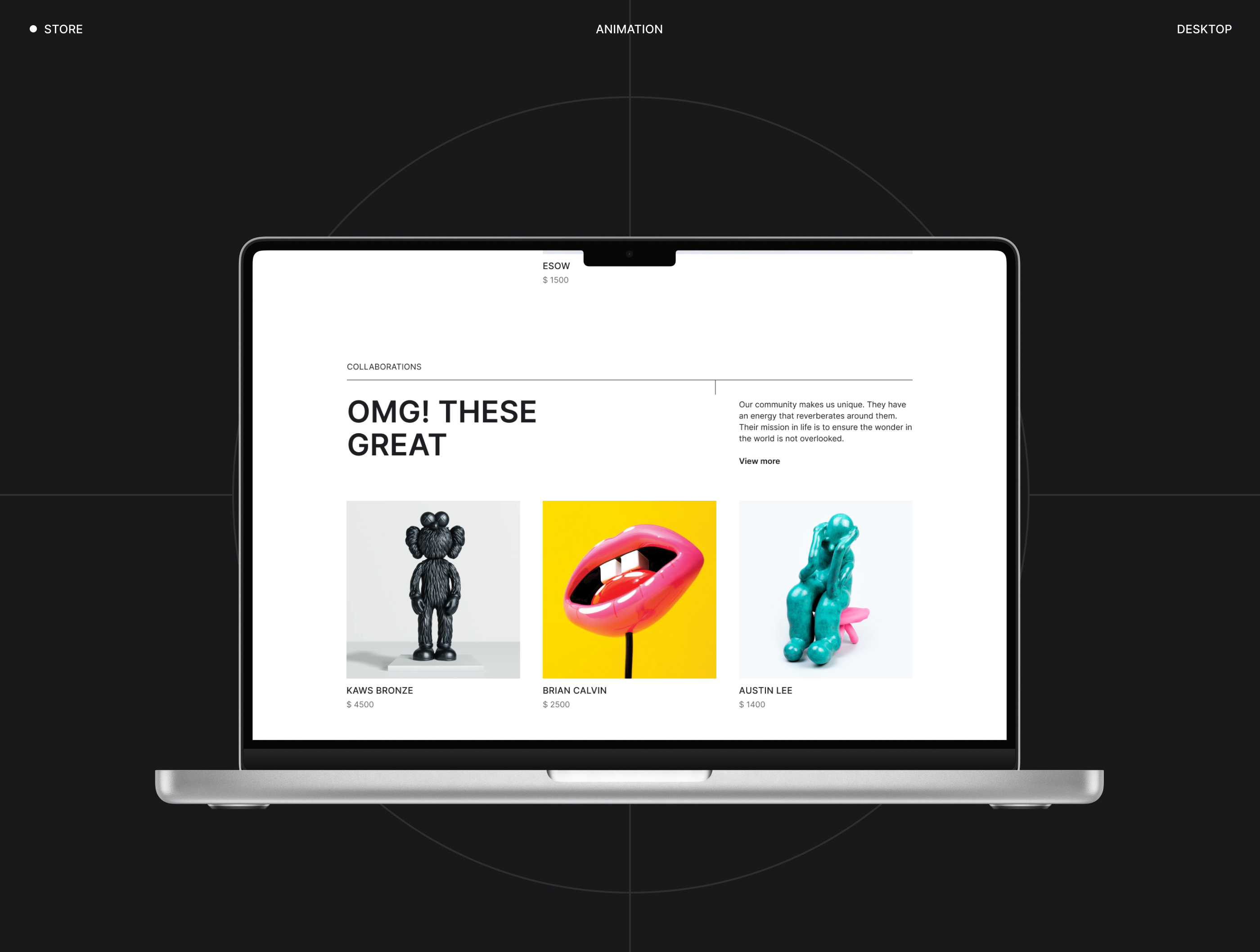 DDT STORE concept 2023 — Изображение №3 — Интерфейсы на Dprofile