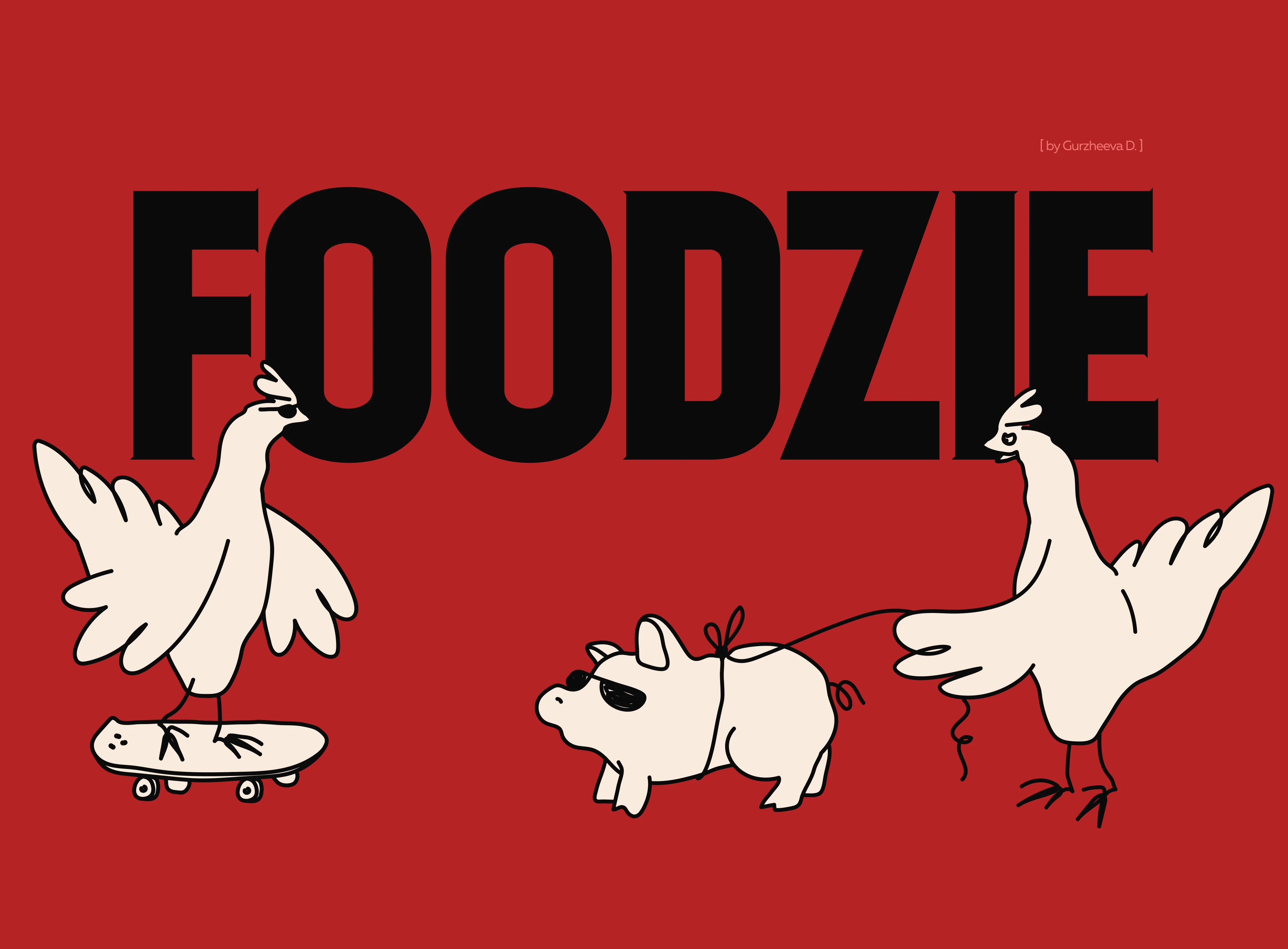 Foodzie | Asian food delivery logo & brand identity — Изображение №1 — Брендинг на Dprofile