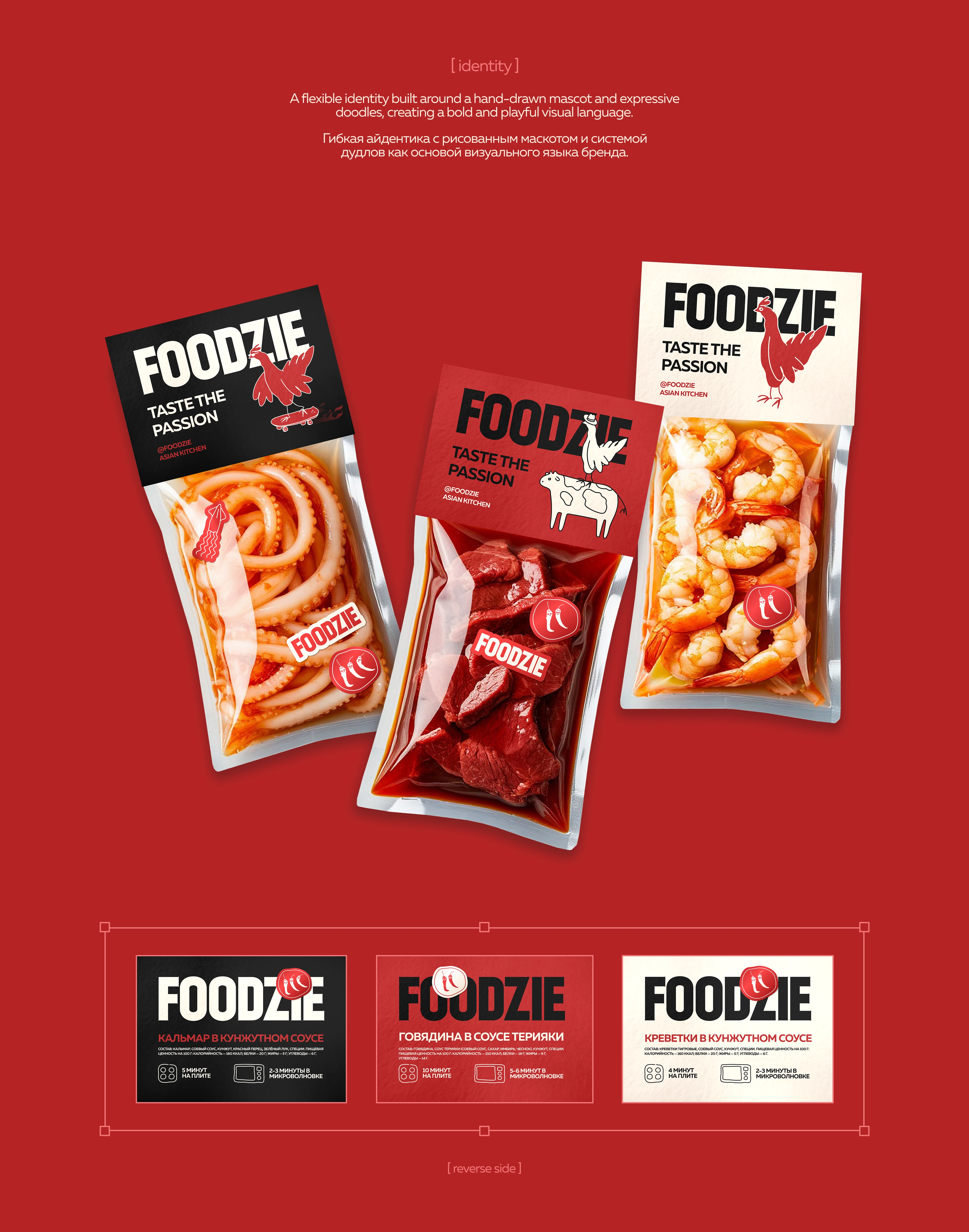 Foodzie | Asian food delivery logo & brand identity — Изображение №4 — Брендинг на Dprofile