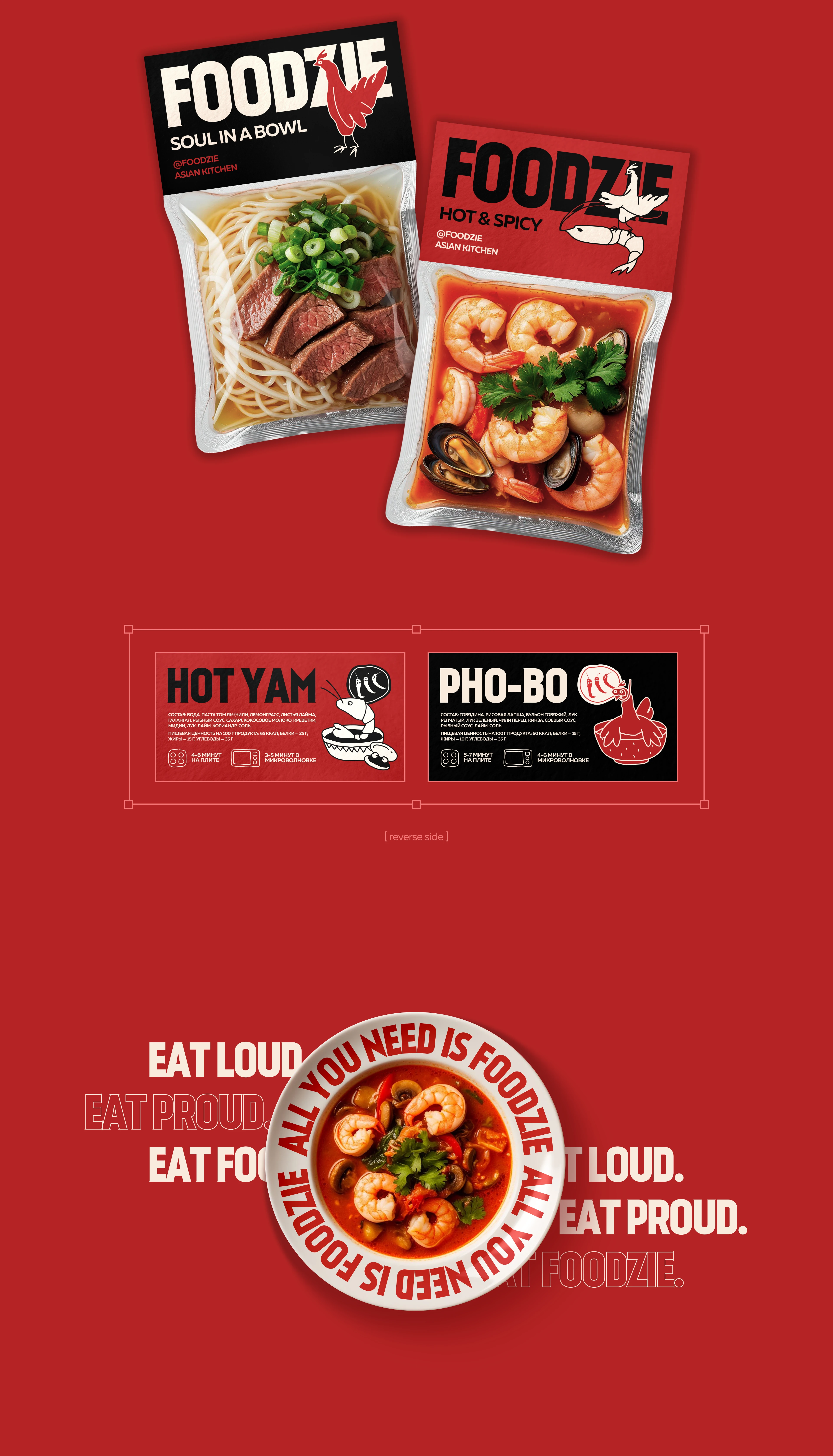 Foodzie | Asian food delivery logo & brand identity — Изображение №6 — Брендинг на Dprofile