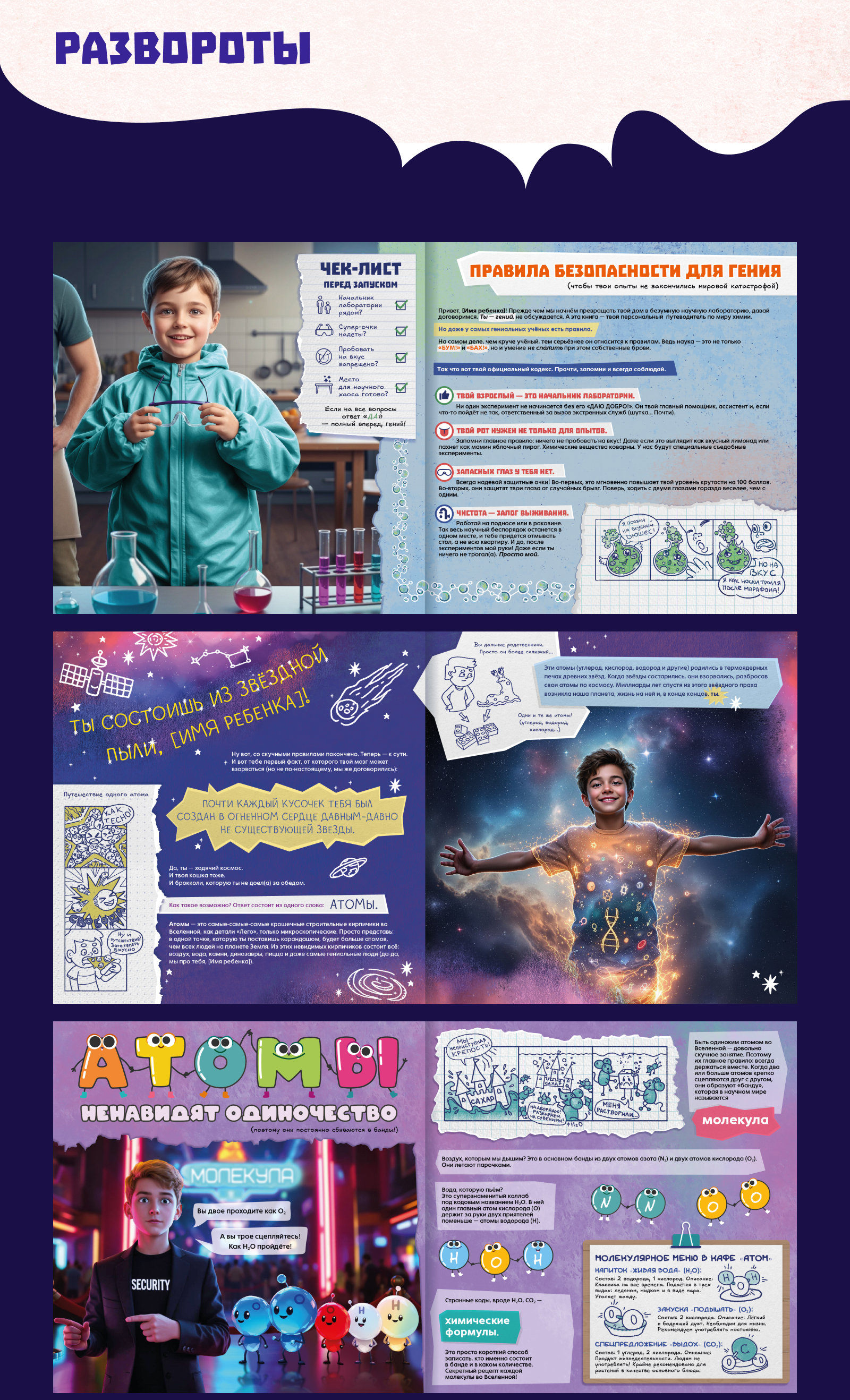 Детская книга "Тайны химии" — Изображение №4 — Иллюстрация, Графика на Dprofile