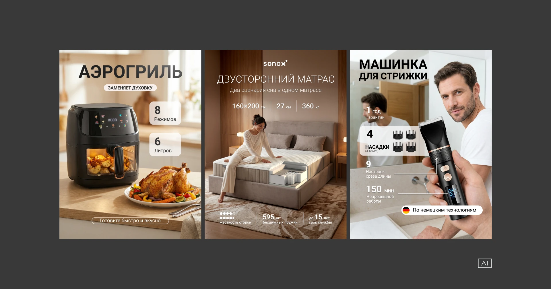 AI + Инфографика | карточки товара для маркетплейсов — Изображение №7 — Маркетинг, Нейро на Dprofile