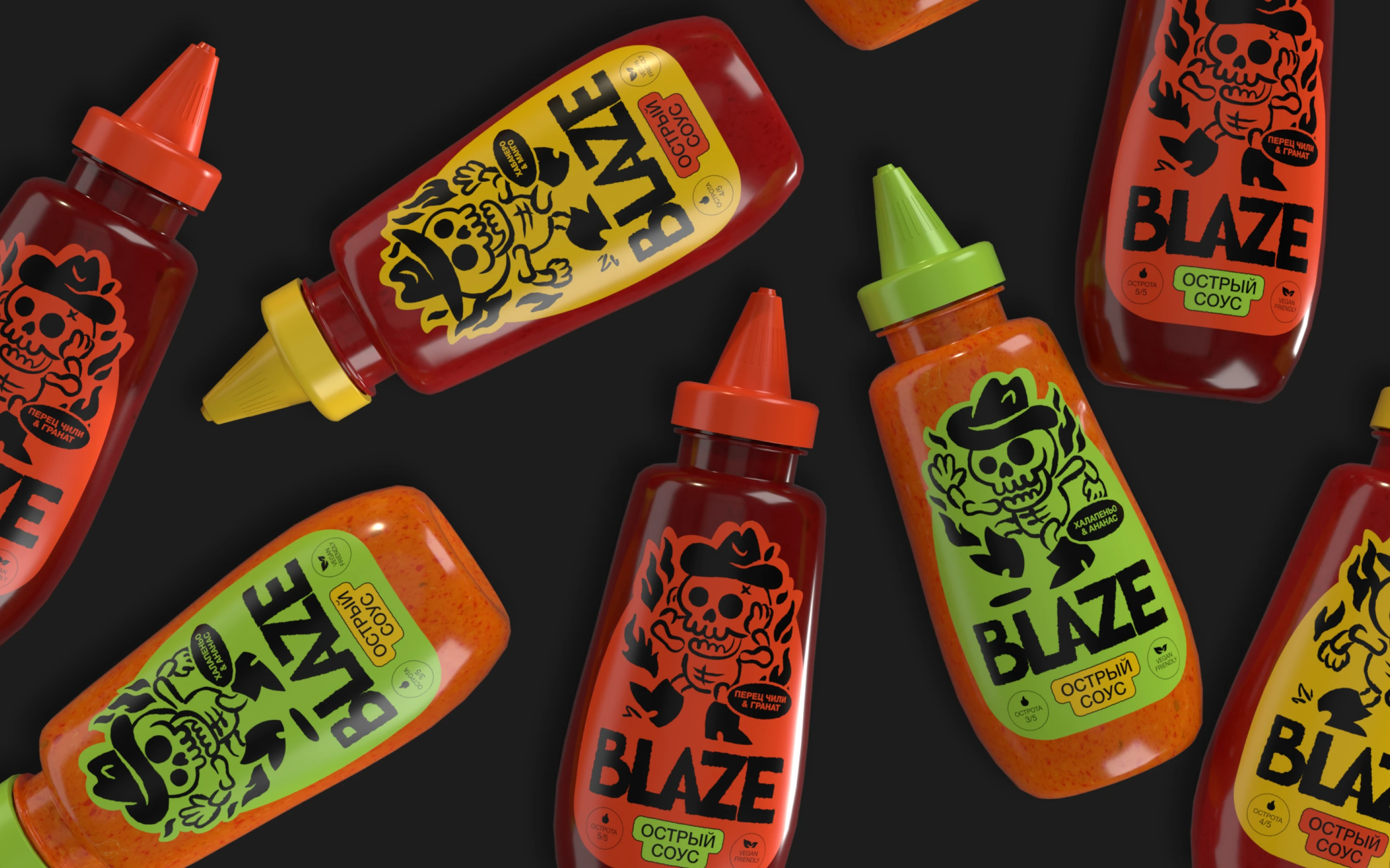 Соус Blaze| Branding & Web Design — Изображение №3 — Брендинг, Графика на Dprofile