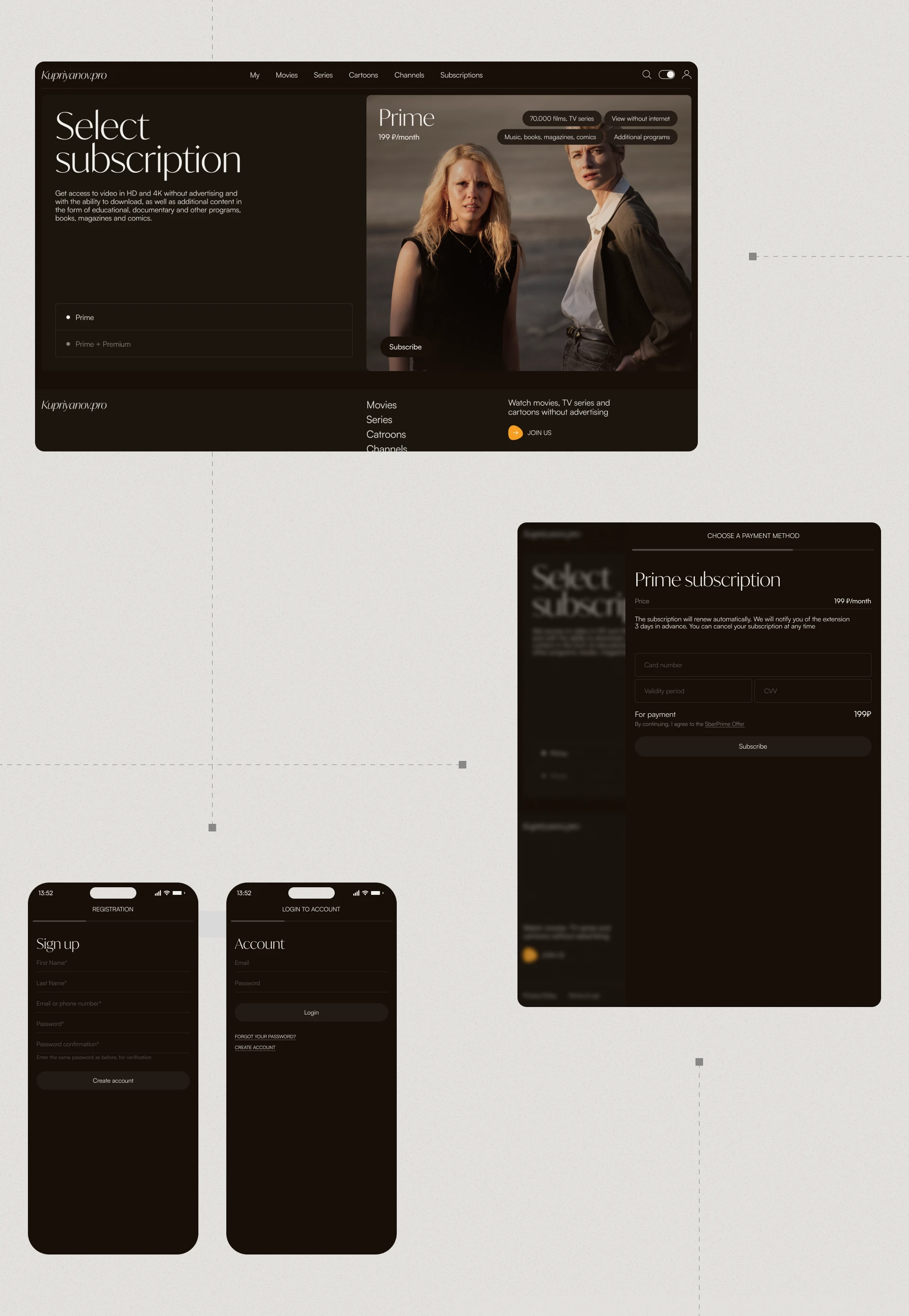 Kupriyanov.pro | Media Portal — Изображение №14 — Интерфейсы, Брендинг на Dprofile