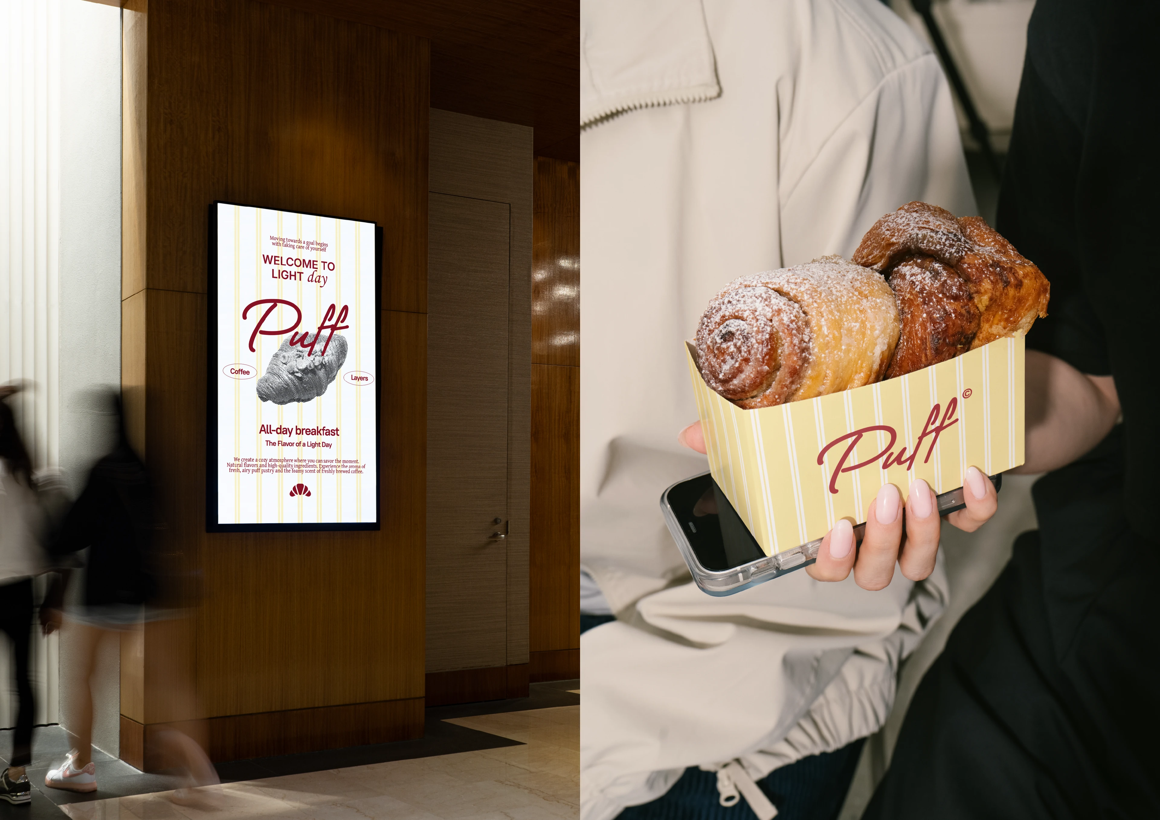 PUFF. Логотип | Фирменный стиль | Кофейня | Пекарня — Изображение №3 — Брендинг на Dprofile