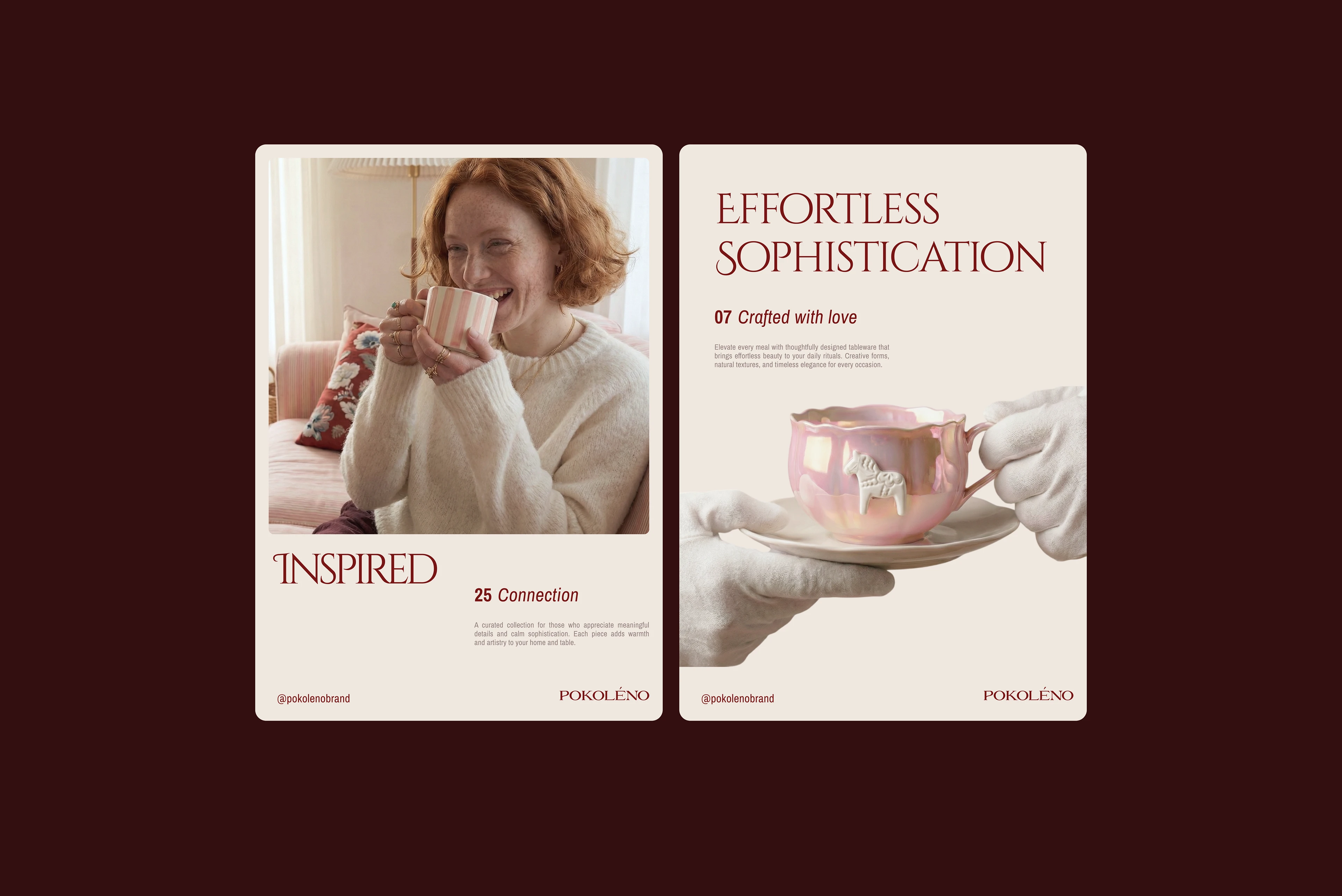 POKOLENO/ VISUAL IDENTITY/ HOMEWEAR TABLEWEAR — Изображение №3 — Брендинг на Dprofile