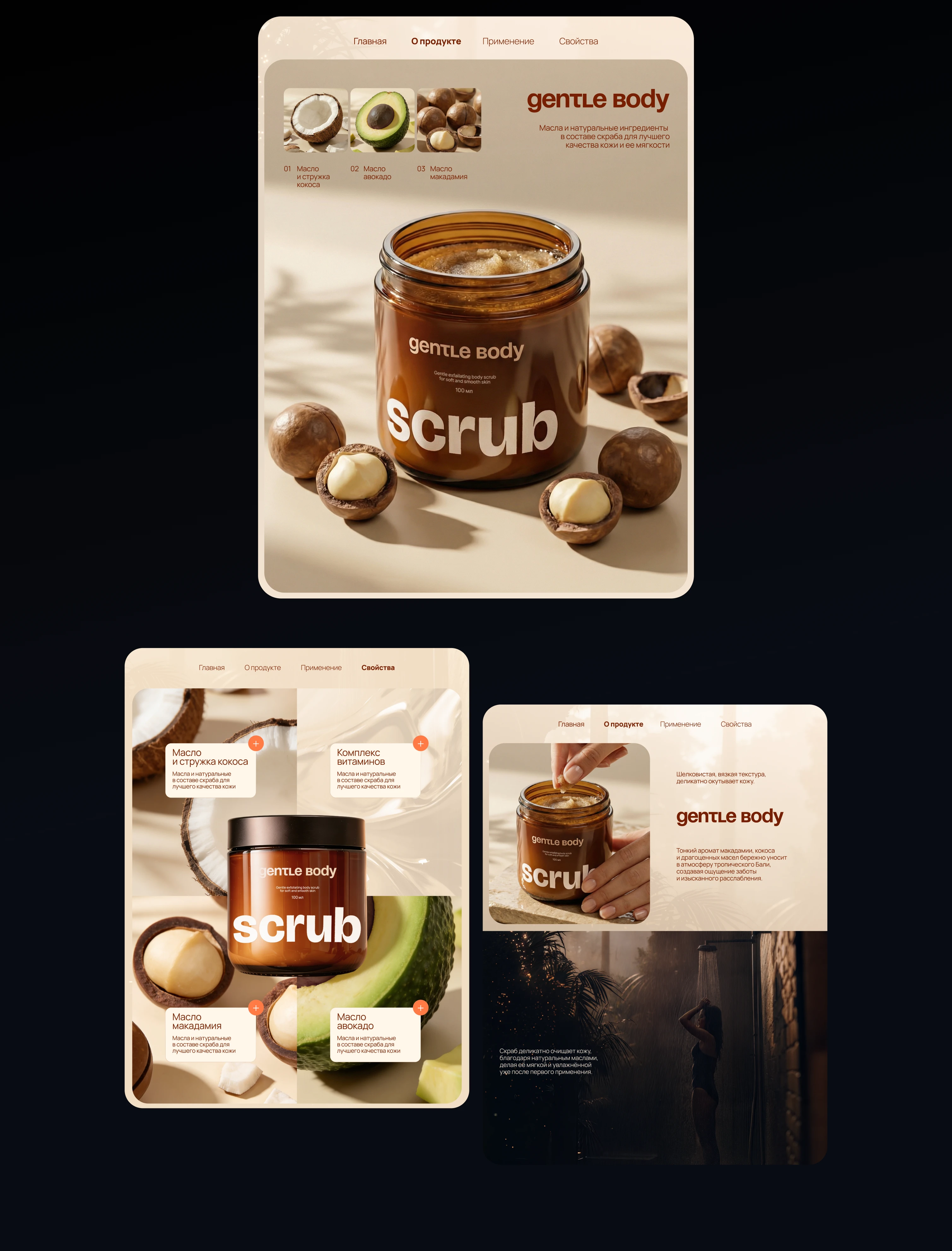 GENTLE BODY ИНФОГРАФИКА/ MARKETPLACE WB OZON — Изображение №4 — Брендинг, Графика на Dprofile