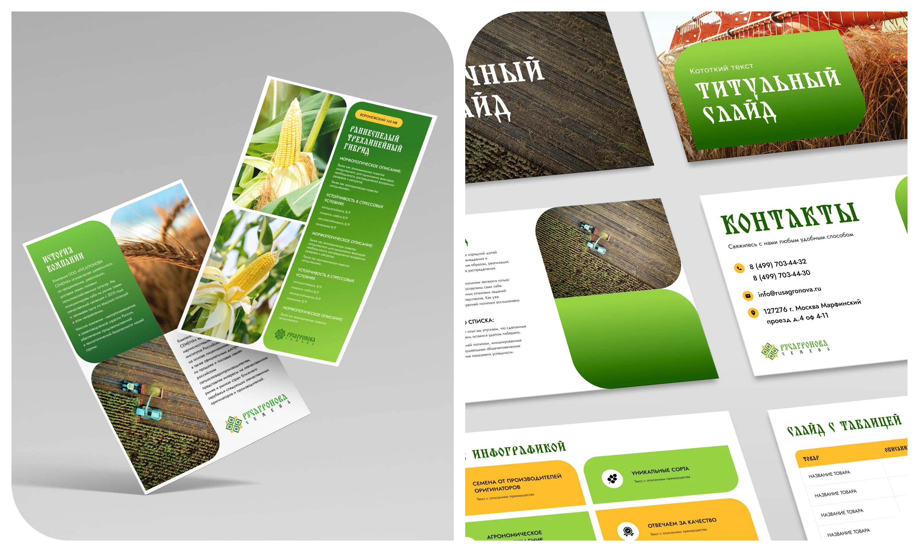 Брендбук для ООО «Русагронова семена» — Изображение №15 — Брендинг на Dprofile