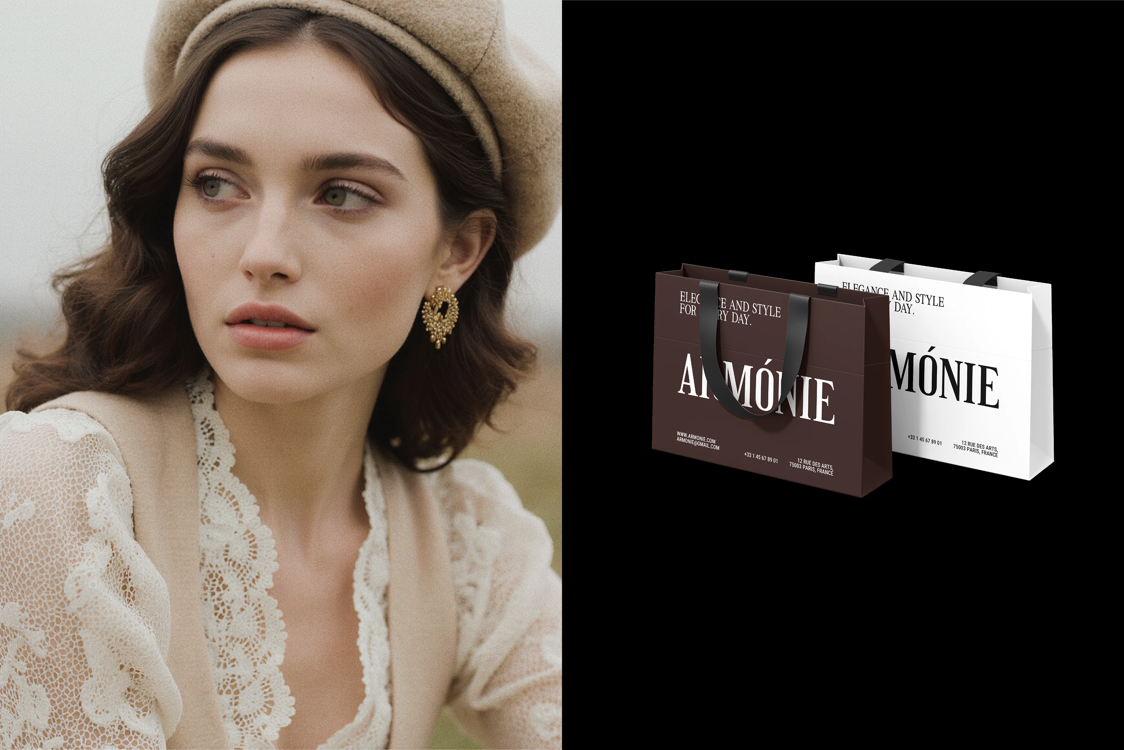 Armо́nie | Айдентика для бренда винтажной женской одежды — Изображение №7 — Брендинг на Dprofile