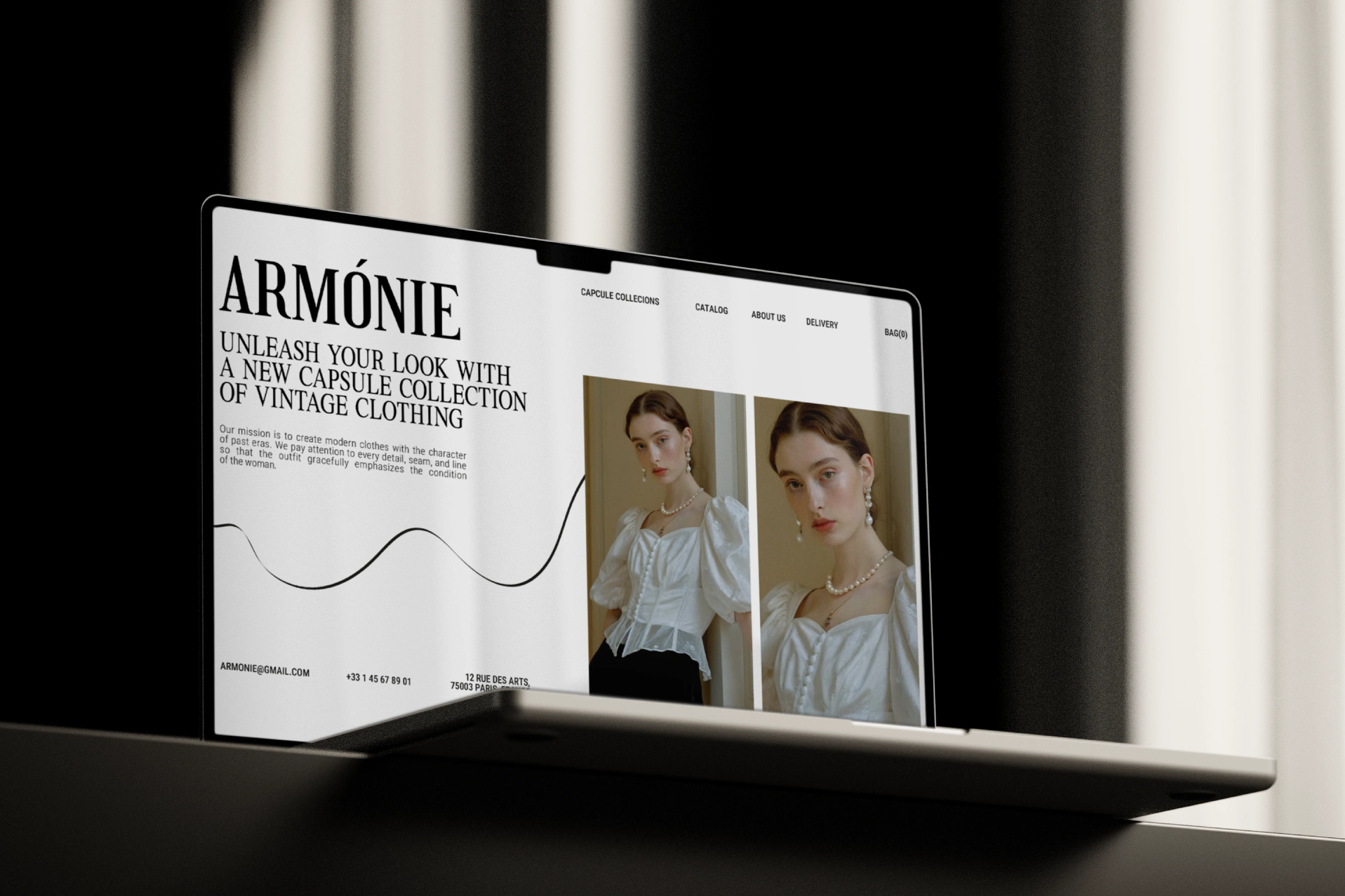 Armо́nie | Айдентика для бренда винтажной женской одежды — Изображение №9 — Брендинг на Dprofile