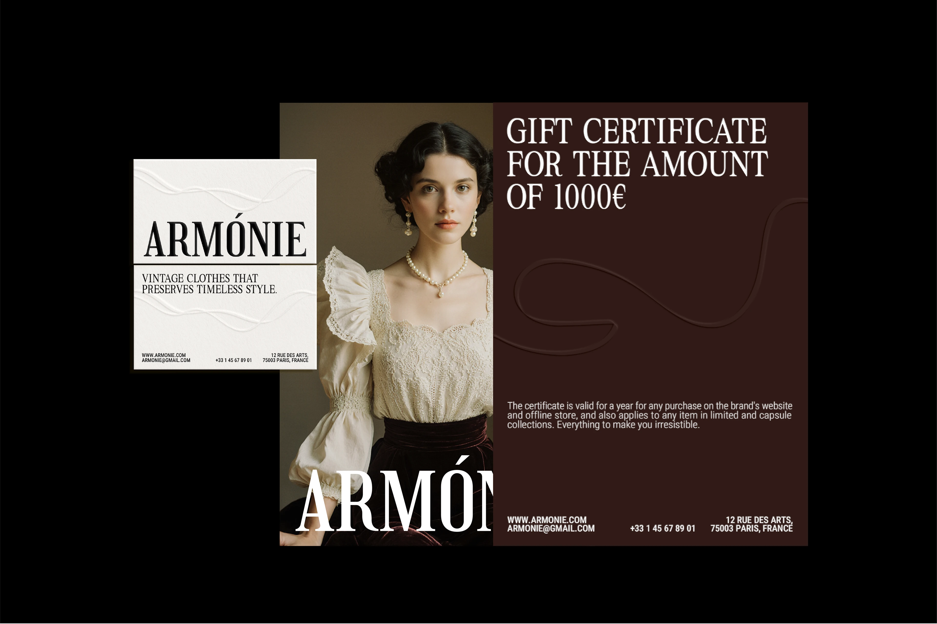 Armо́nie | Айдентика для бренда винтажной женской одежды — Изображение №11 — Брендинг на Dprofile