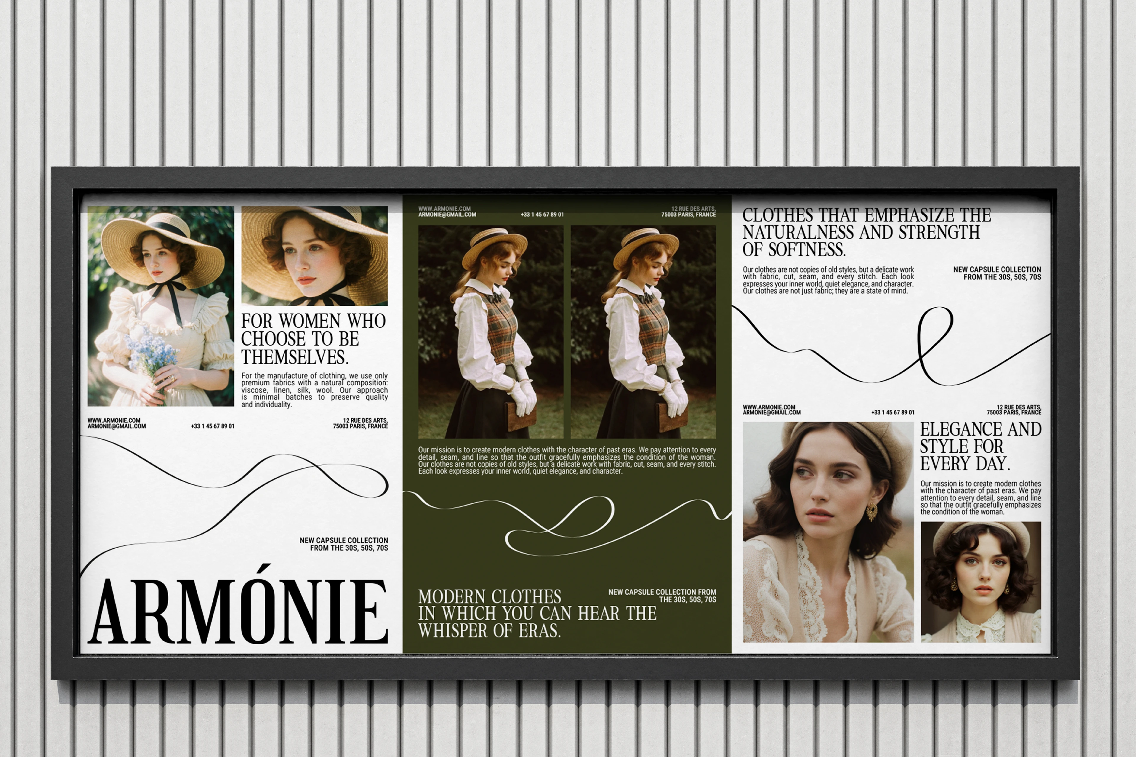 Armо́nie | Айдентика для бренда винтажной женской одежды — Изображение №2 — Брендинг на Dprofile