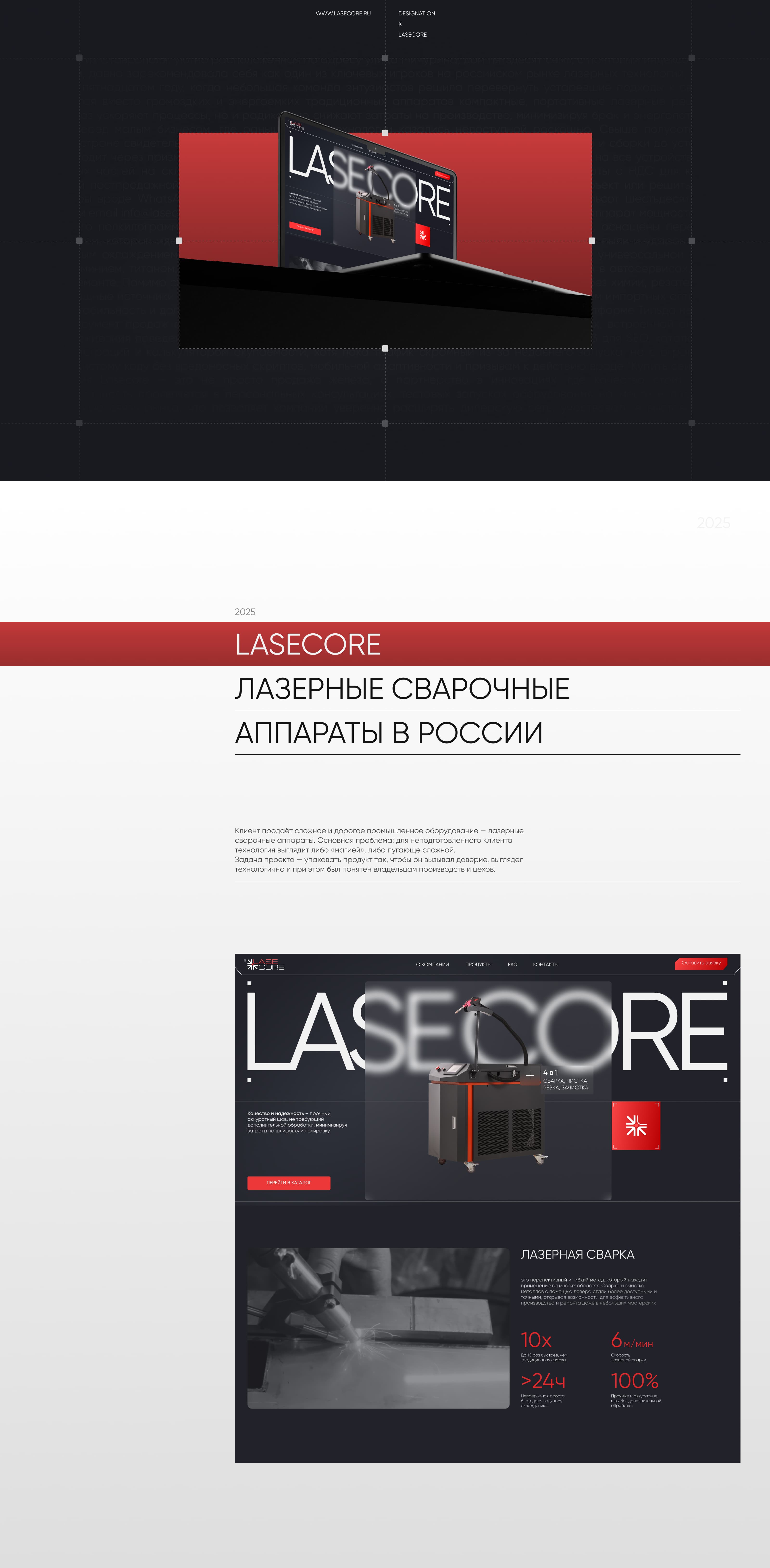 LASECORE — Изображение №1 — Интерфейсы, Брендинг на Dprofile