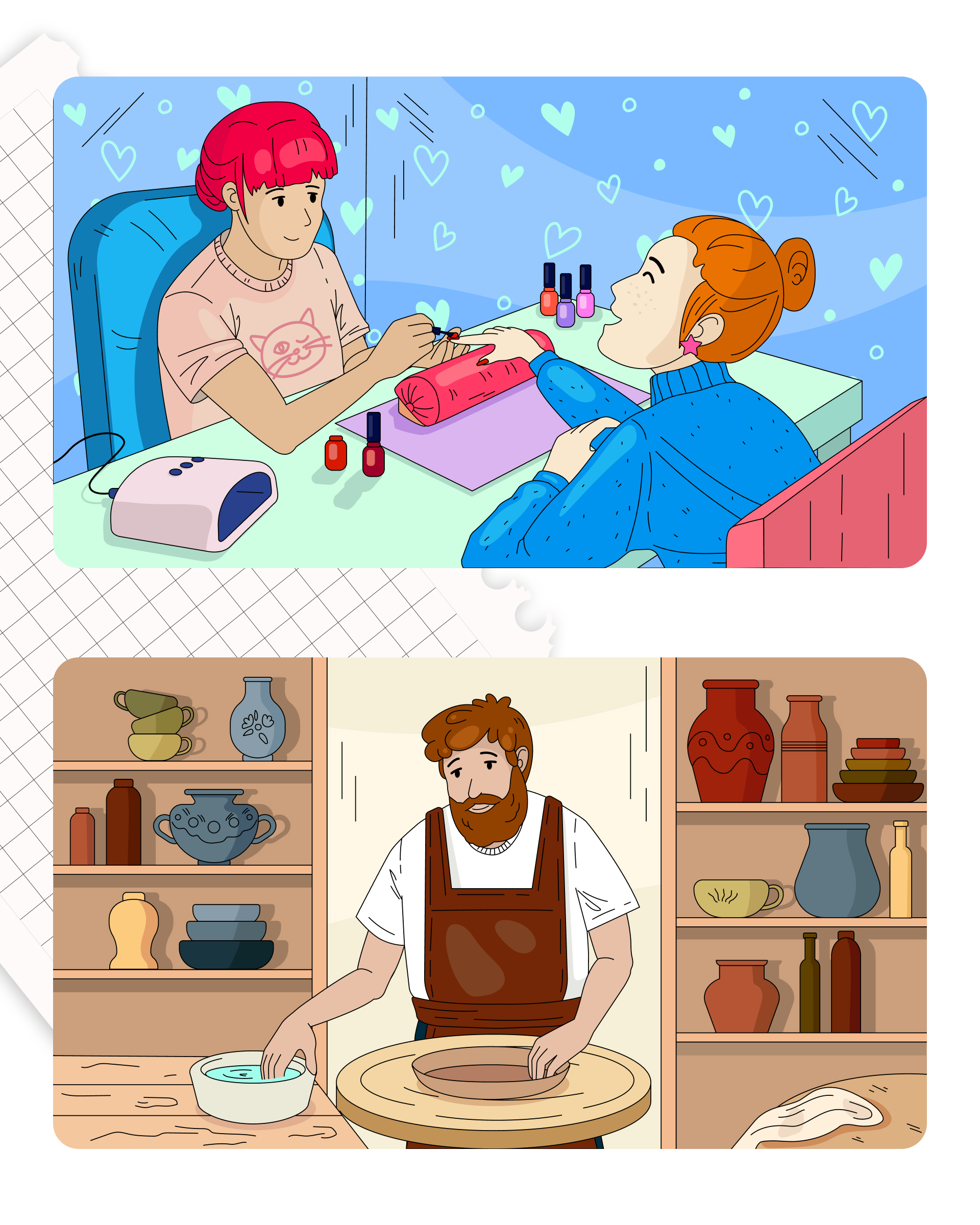 СБЕР Бизнес. Иллюстрации для видеоролика ко дню самозанятых — Изображение №9 — Иллюстрация на Dprofile