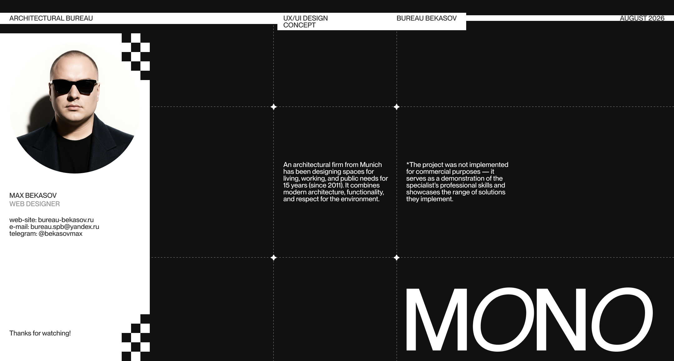 MONO - Архитектурное Бюро — Изображение №14 — Интерфейсы на Dprofile