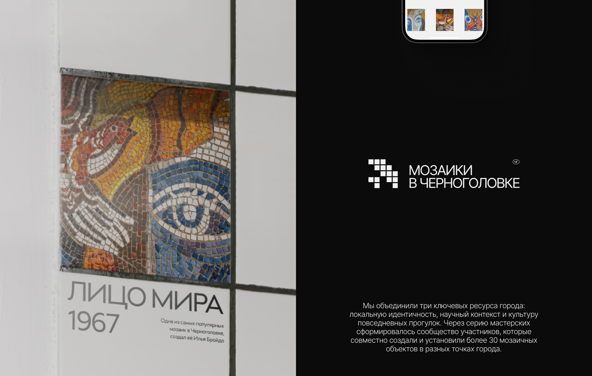 Мозаики Черноголовки — Изображение №5 — Интерфейсы, Брендинг на Dprofile