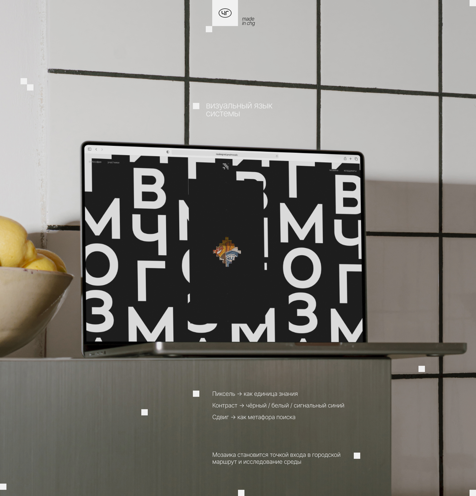 Мозаики Черноголовки — Изображение №6 — Интерфейсы, Брендинг на Dprofile