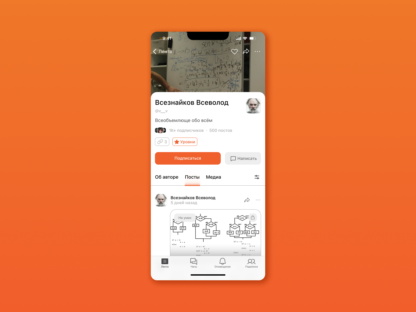 Бусти: профиль автора — Изображение №1 — Интерфейсы на Dprofile