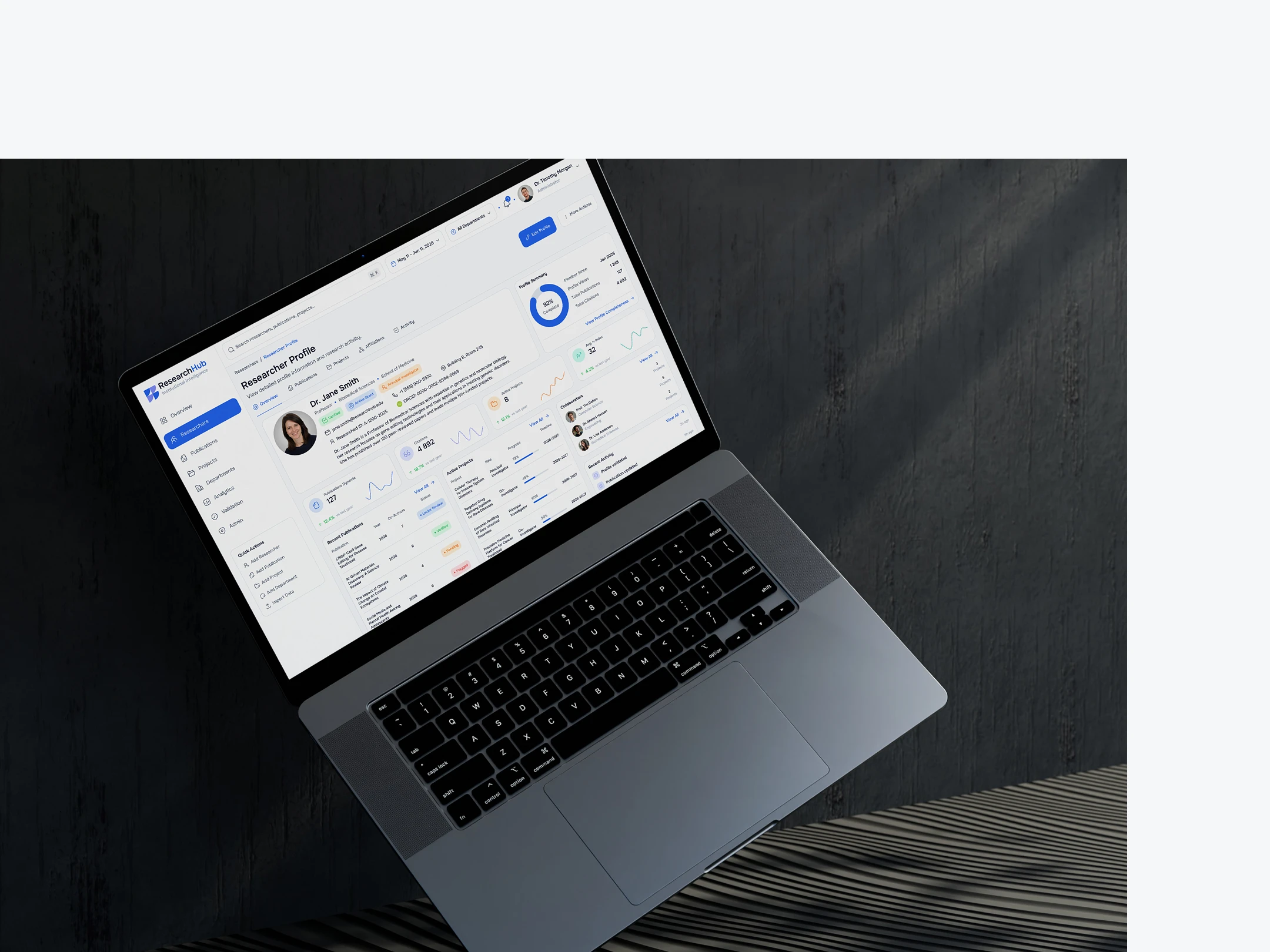 ResearchHUB • Research Management Platform — Изображение №12 — Интерфейсы на Dprofile