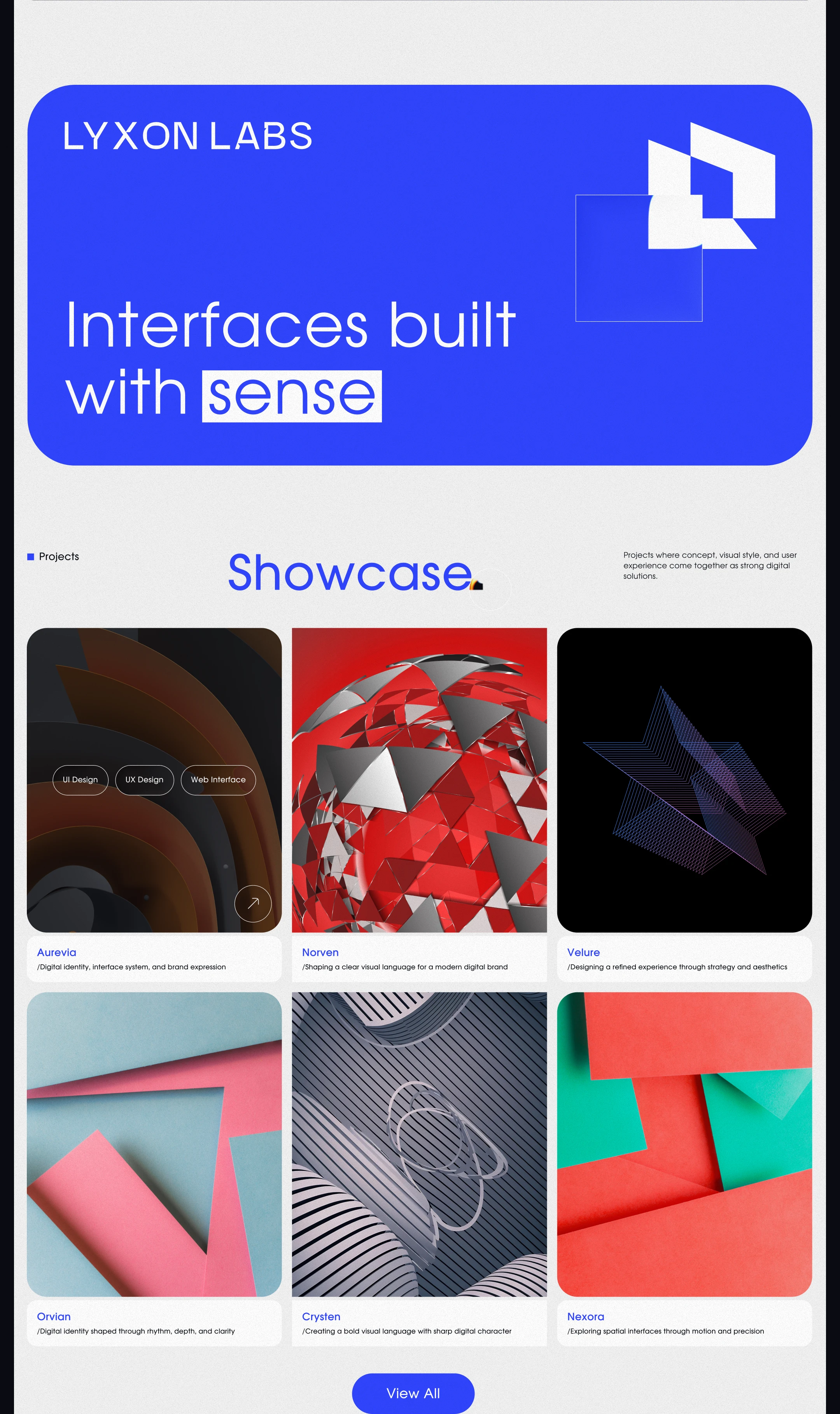 LYXON LABS • Digital Studio Website Concept — Изображение №10 — Интерфейсы на Dprofile