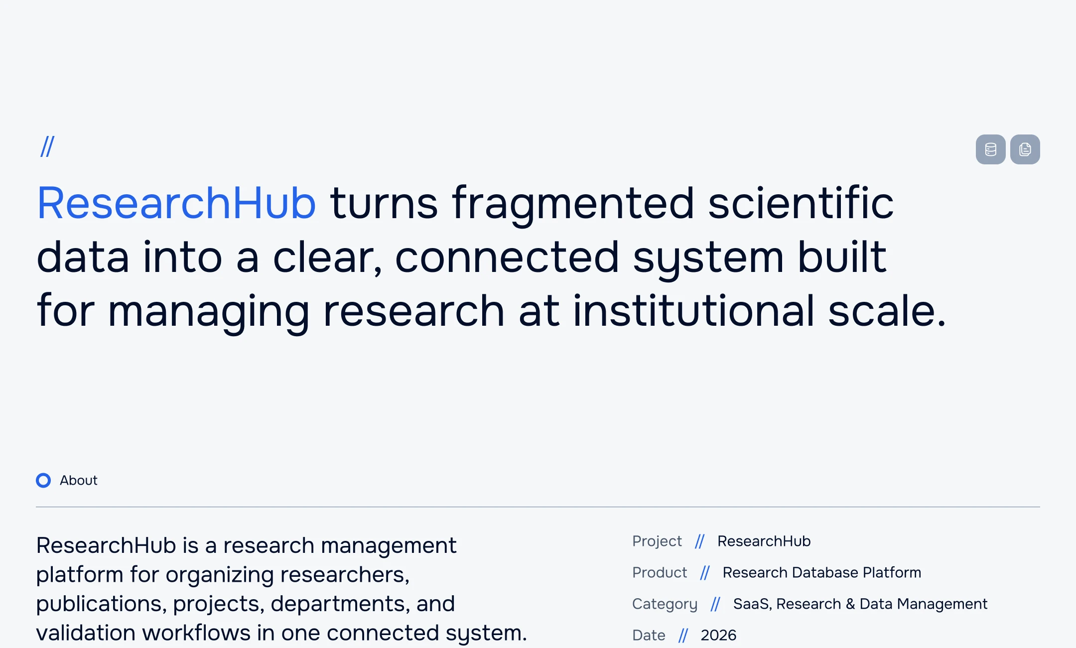 ResearchHUB • Research Management Platform — Изображение №2 — Интерфейсы на Dprofile