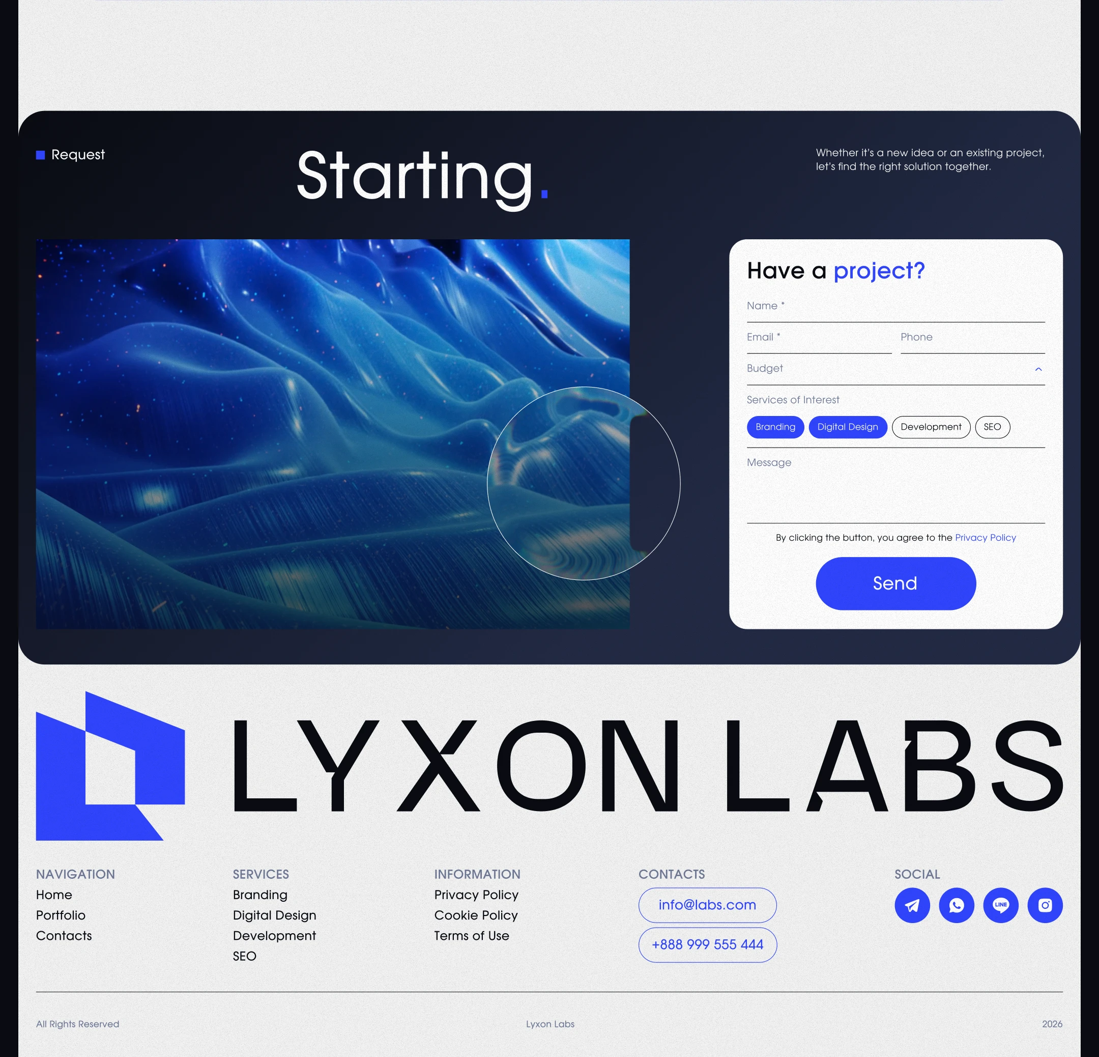 LYXON LABS • Digital Studio Website Concept — Изображение №12 — Интерфейсы на Dprofile