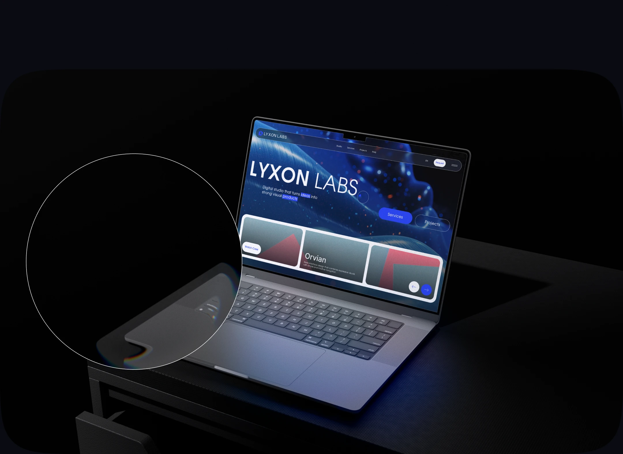LYXON LABS • Digital Studio Website Concept — Изображение №3 — Интерфейсы на Dprofile