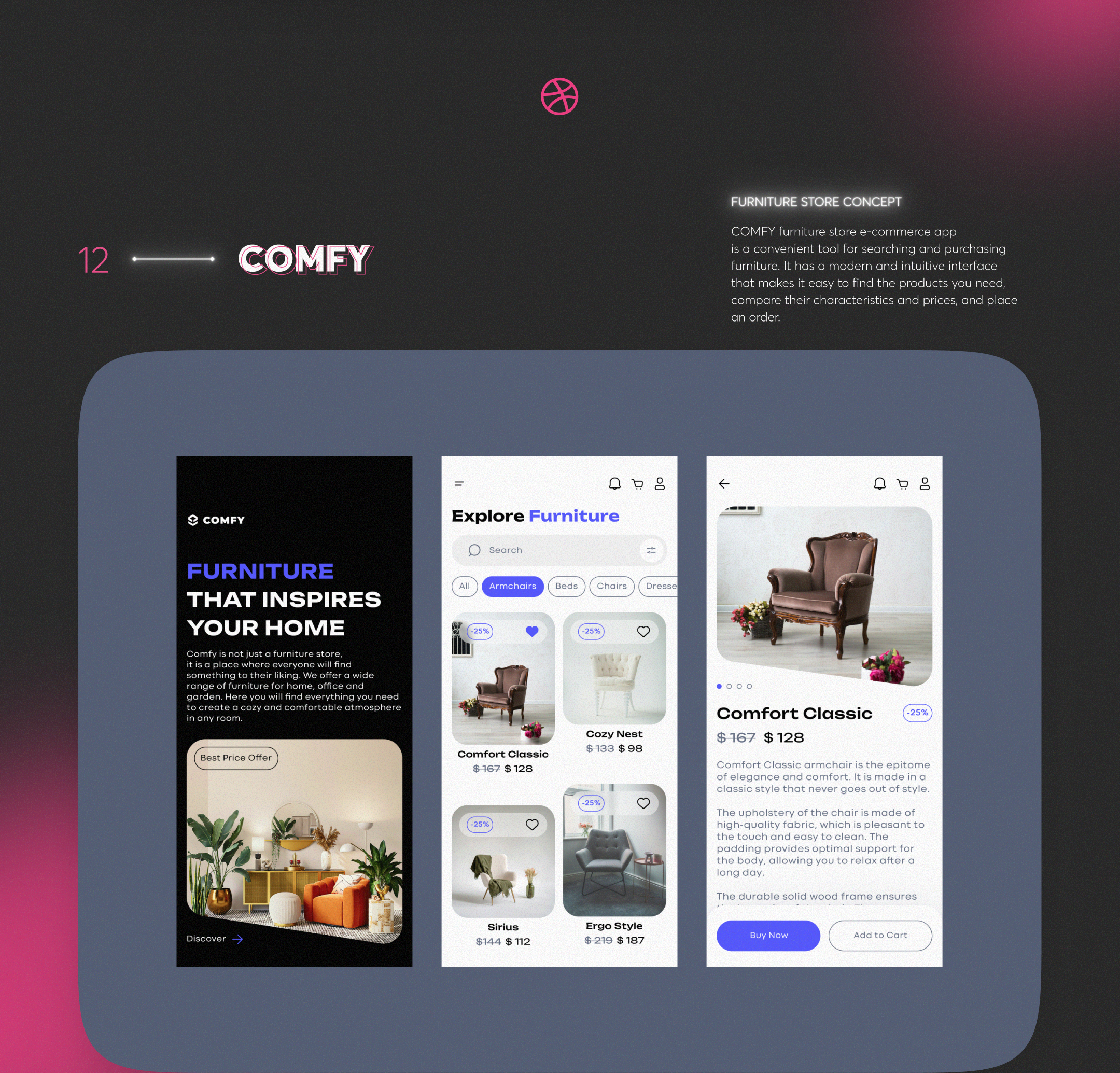 DRIBBBLE SHOTS COLLECTION • 2023–2026 — Изображение №13 — Интерфейсы на Dprofile