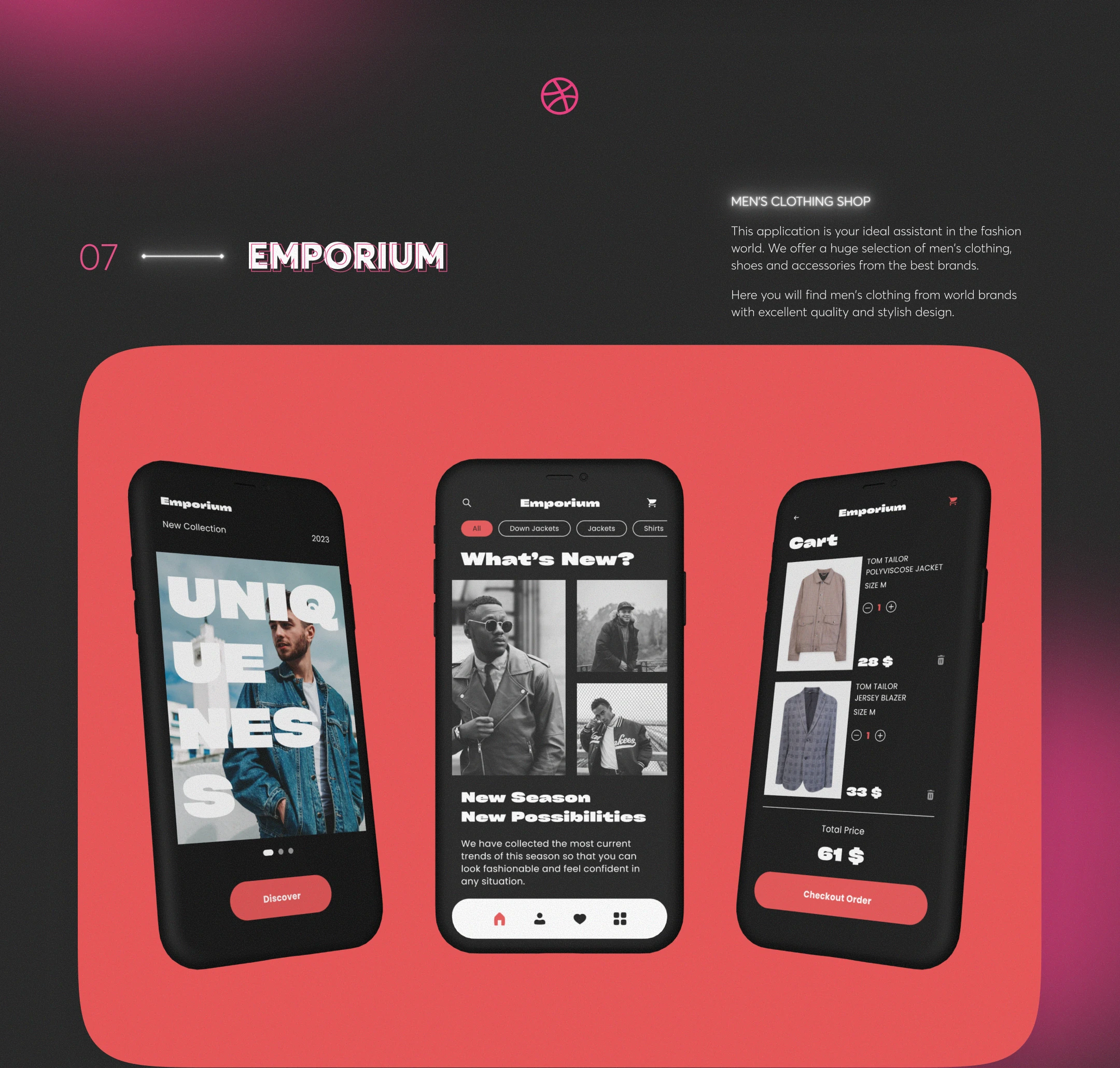 DRIBBBLE SHOTS COLLECTION • 2023–2025 — Изображение №8 — Интерфейсы на Dprofile