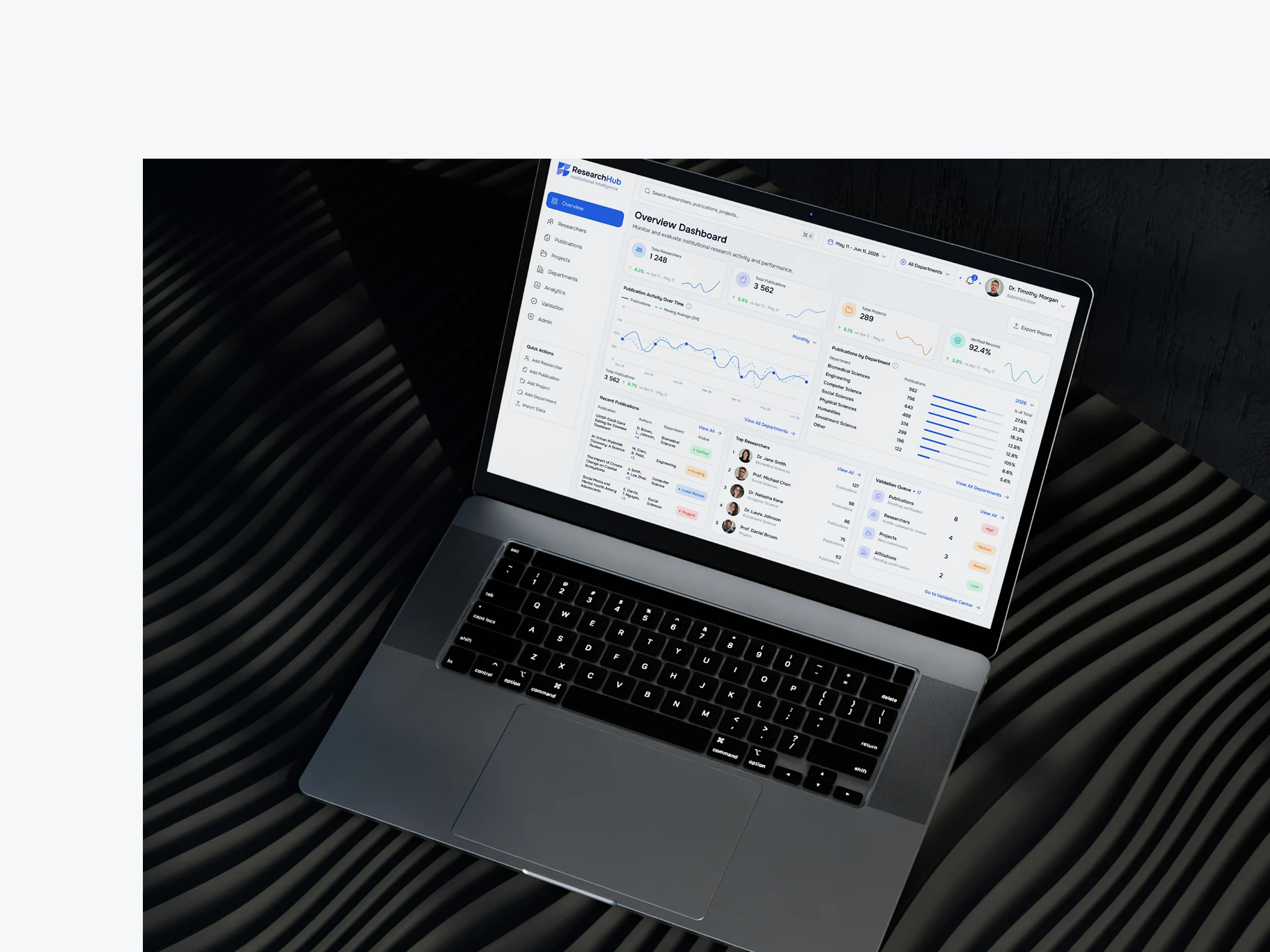 ResearchHUB • Research Management Platform — Изображение №8 — Интерфейсы на Dprofile