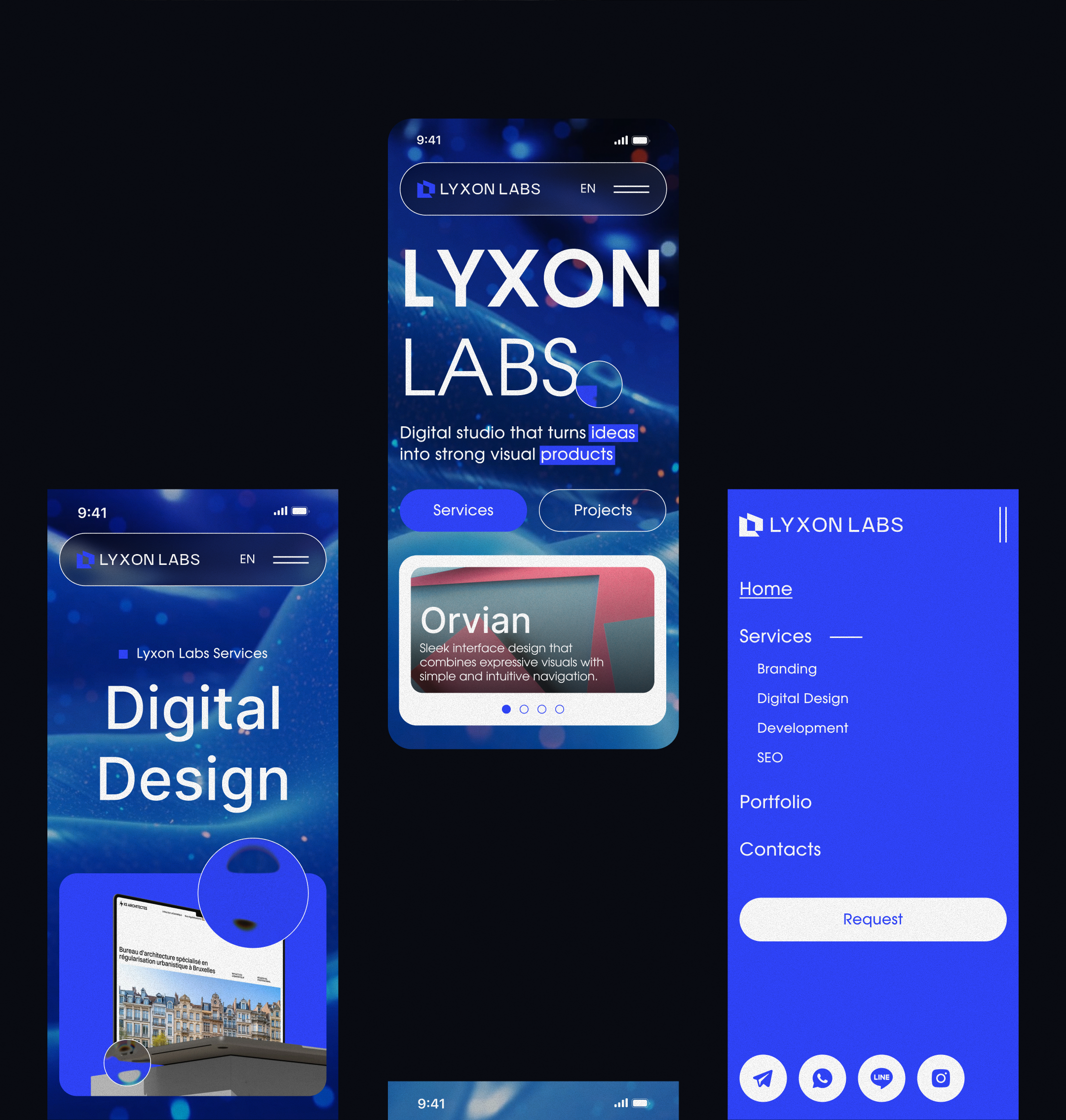 LYXON LABS • Digital Studio Website Concept — Изображение №25 — Интерфейсы на Dprofile