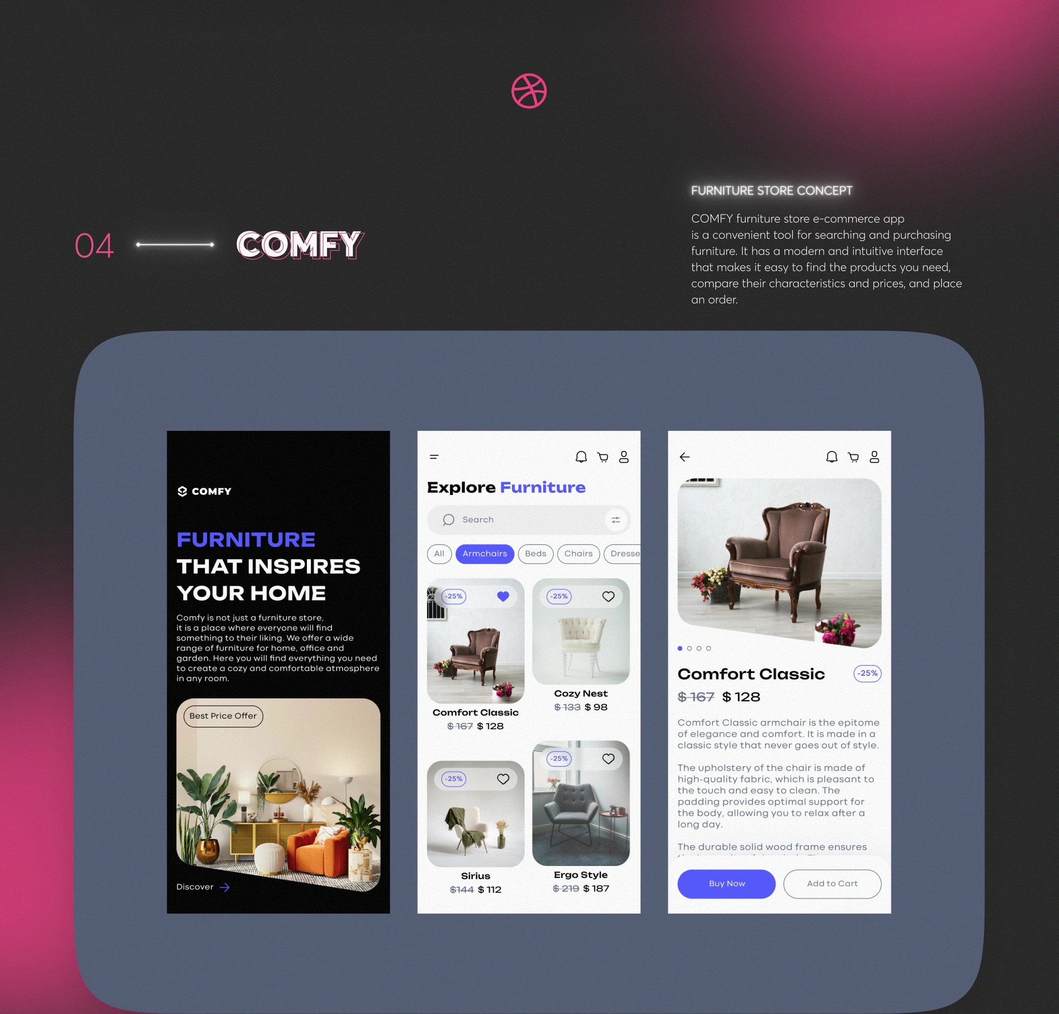 DRIBBBLE SHOTS COLLECTION • 2023–2025 — Изображение №5 — Интерфейсы на Dprofile