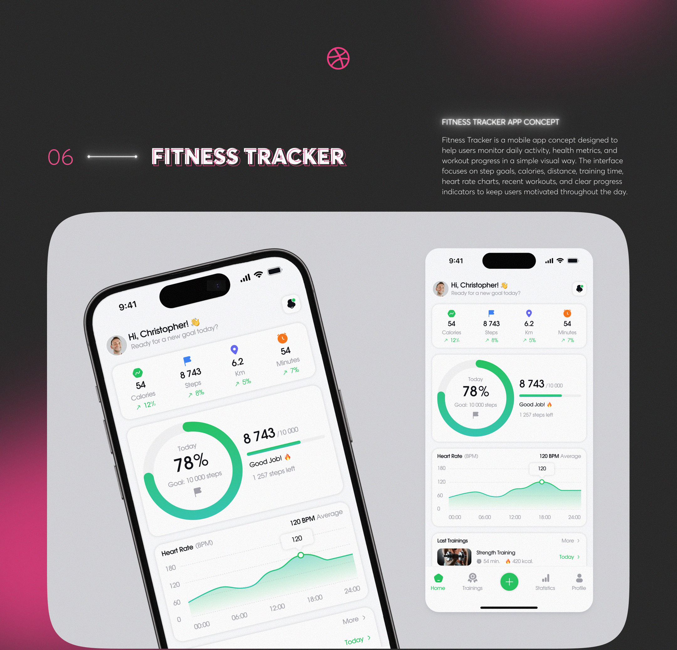 DRIBBBLE SHOTS COLLECTION • 2023–2026 — Изображение №7 — Интерфейсы на Dprofile