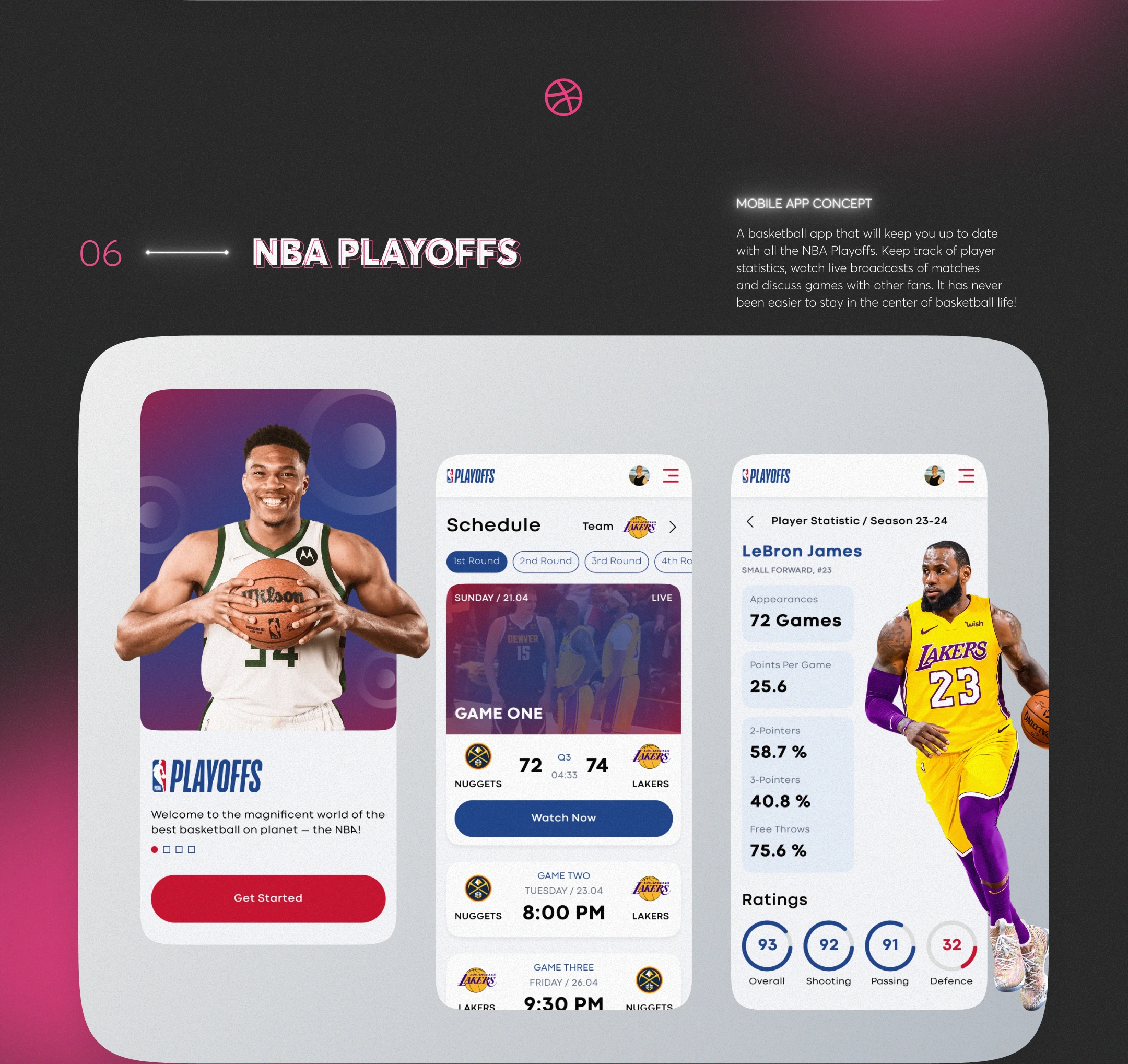 DRIBBBLE SHOTS COLLECTION • 2023–2025 — Изображение №7 — Интерфейсы на Dprofile